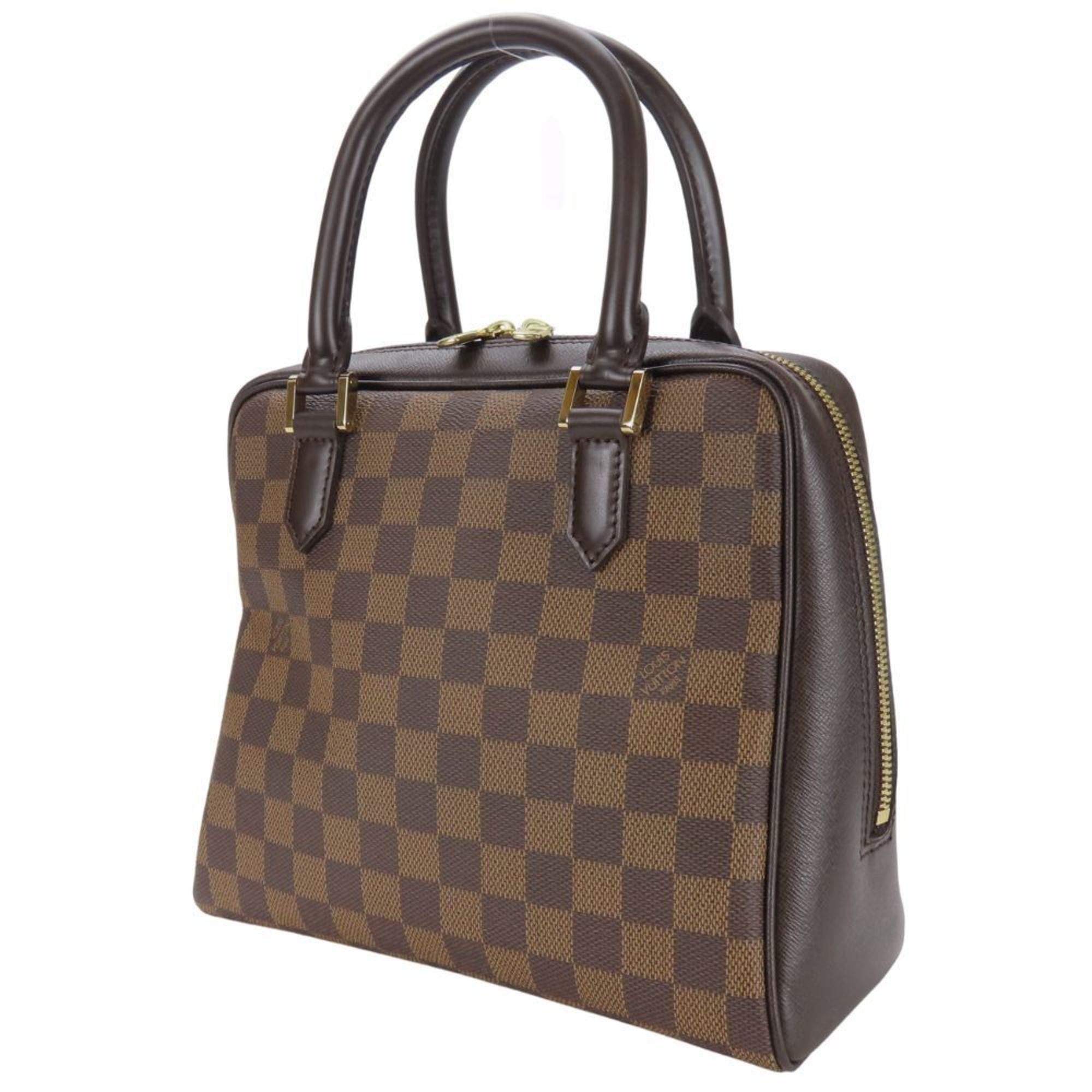 Louis Vuitton Louis Vuitton Brera Handbag N51150 Damier Ebene Brown with Gold Hardware for Women Size ONE SIZE - 3 Thumbnail