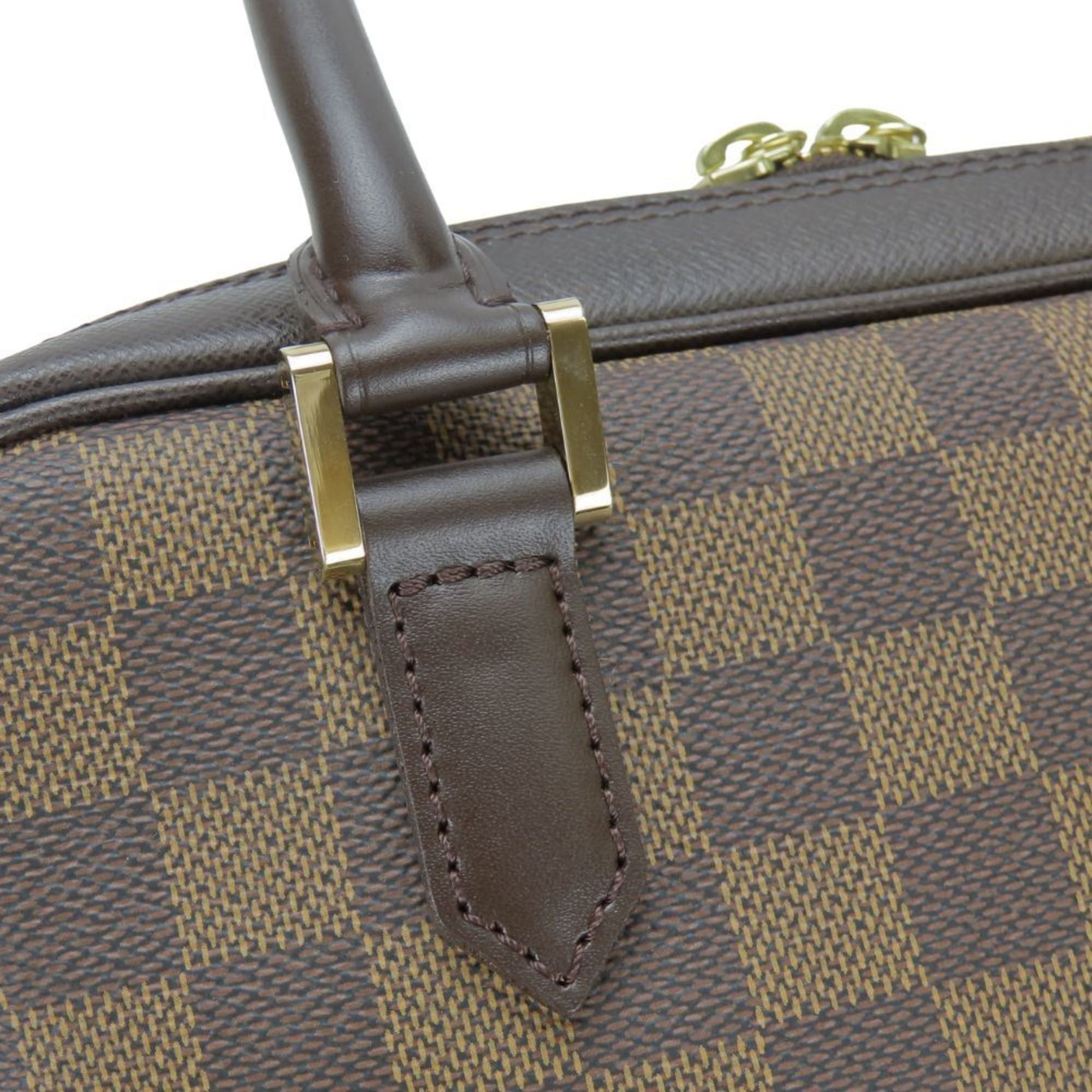 Louis Vuitton Louis Vuitton Brera Handbag N51150 Damier Ebene Brown with Gold Hardware for Women Size ONE SIZE - 8 Thumbnail