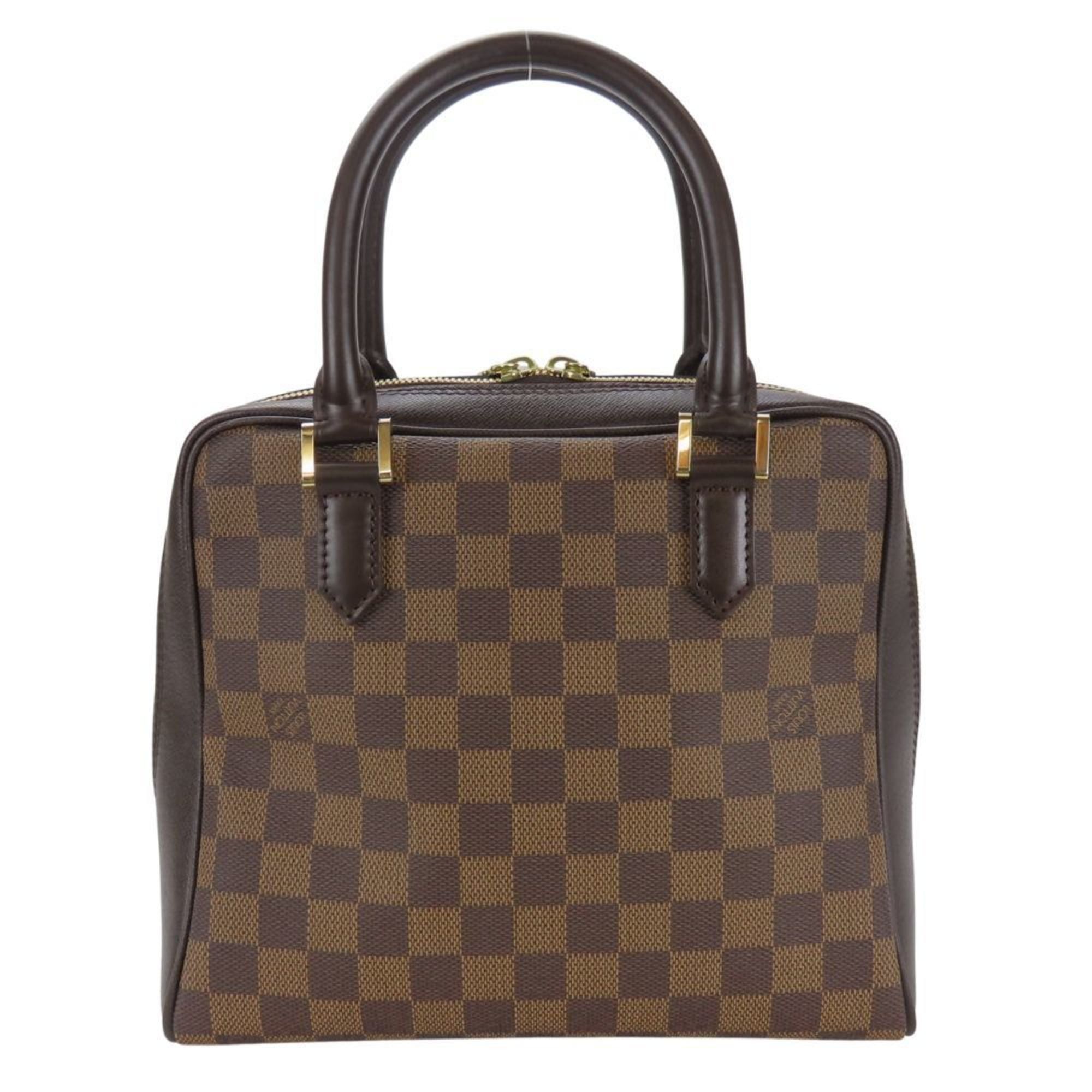 Louis Vuitton Louis Vuitton Brera Handbag N51150 Damier Ebene Brown with Gold Hardware for Women Size ONE SIZE - 4 Thumbnail