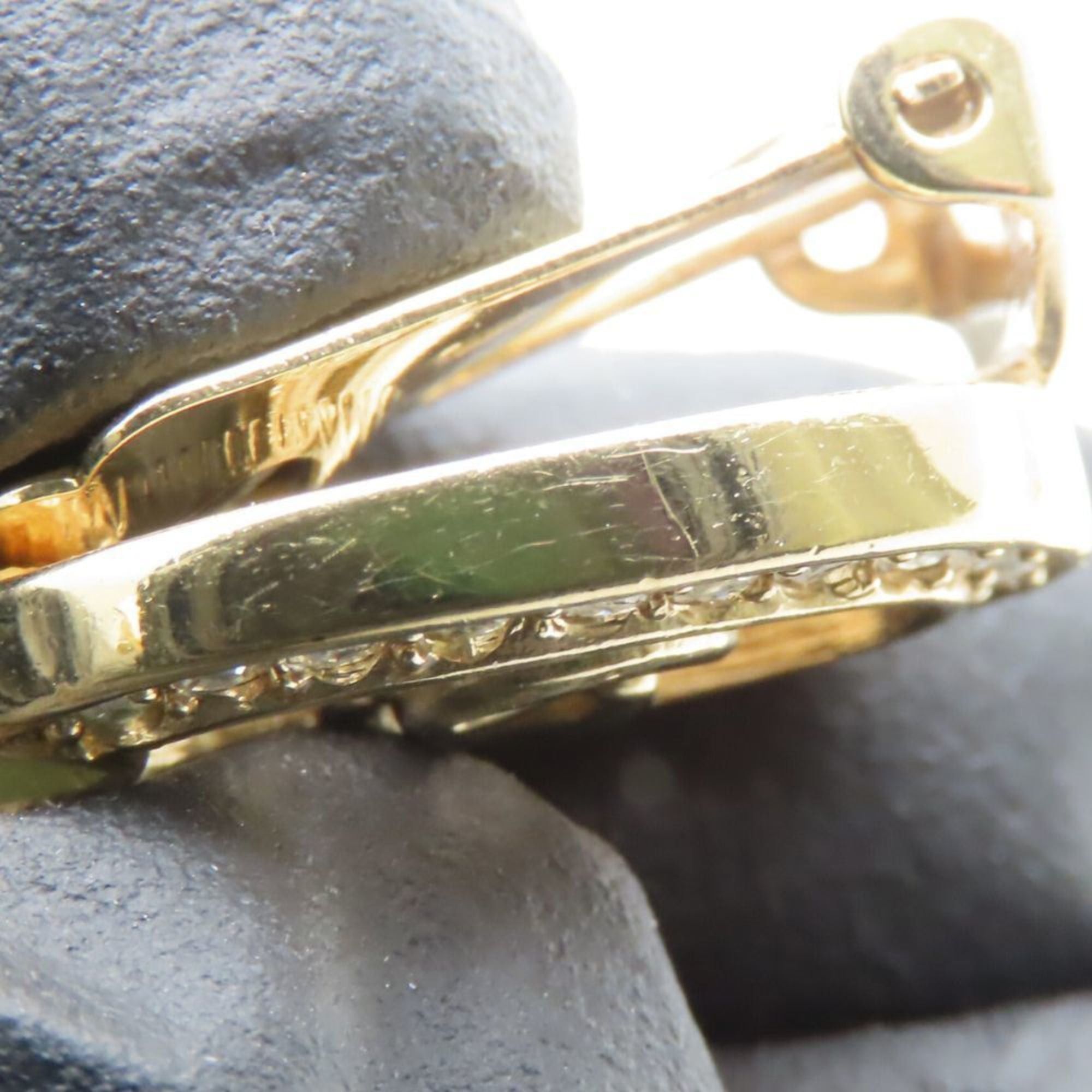 Dior Christian Dior CD logo metal earrings with rhinestones and gold plating for women. Size ONE SIZE - 10 Thumbnail