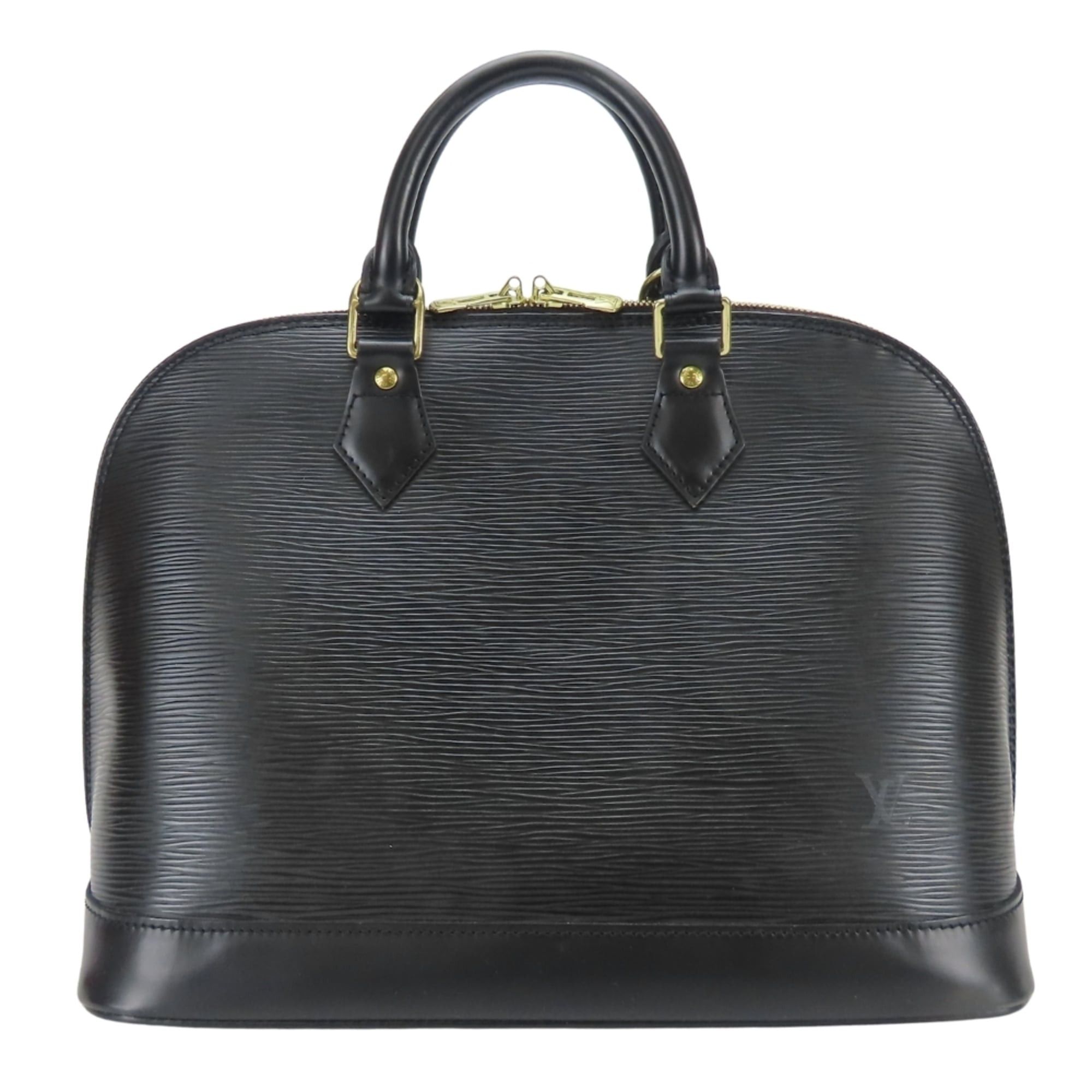Louis Vuitton Louis Vuitton Alma Handbag M52142 Epi Leather Noir Black with Gold Hardware Chic Women's LOUIS VUITTON Size ONE SIZE - 2 Thumbnail
