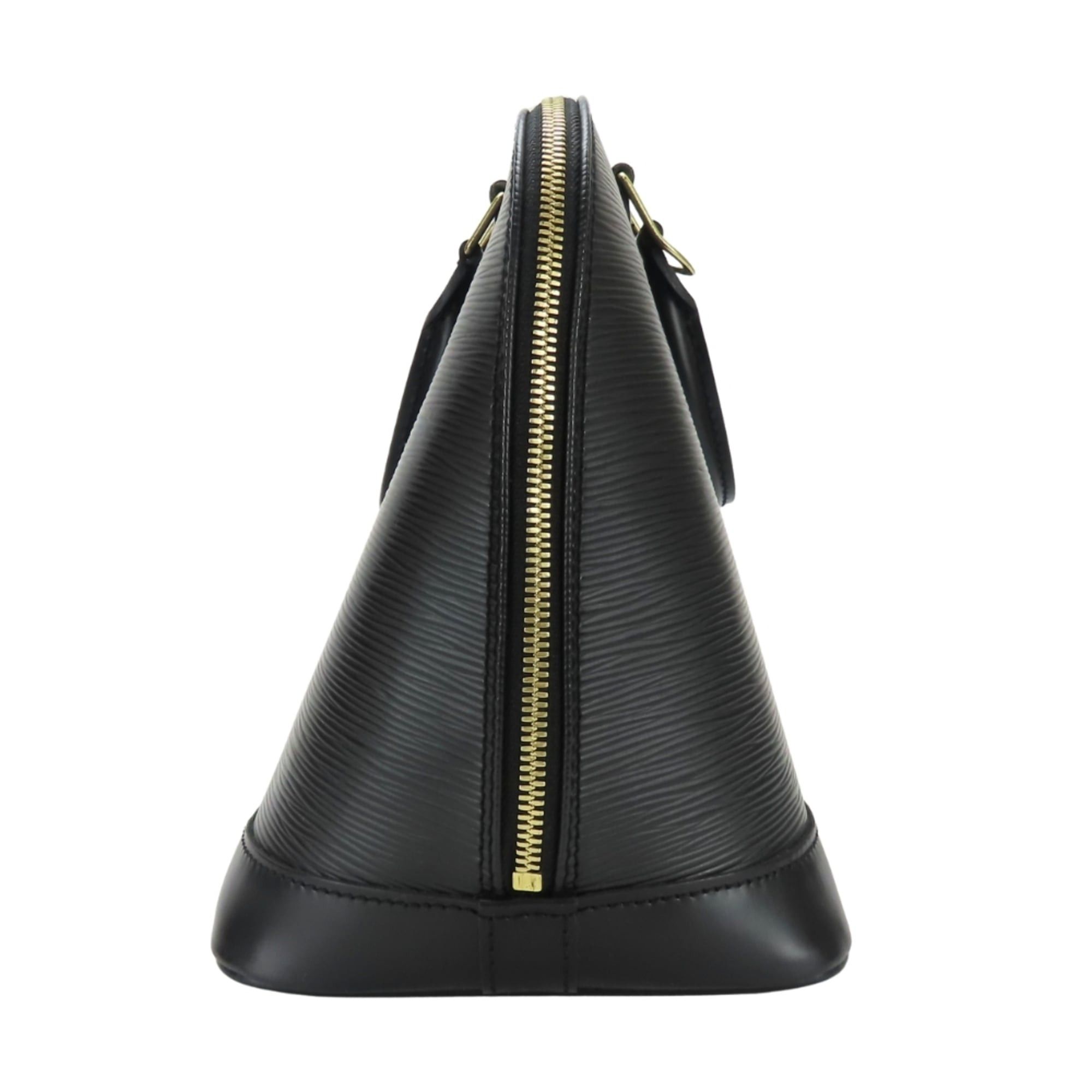 Louis Vuitton Louis Vuitton Alma Handbag M52142 Epi Leather Noir Black with Gold Hardware Chic Women's LOUIS VUITTON Size ONE SIZE - 4 Thumbnail
