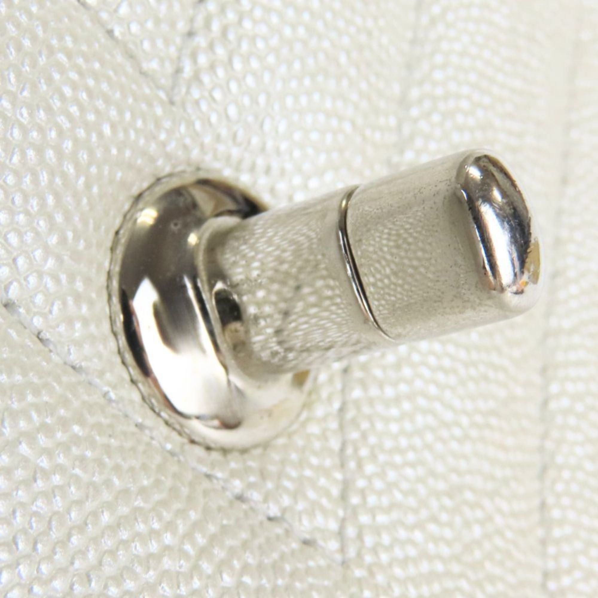 Chanel Chanel Coco Handle XS Handbag with Mark, Caviar Leather, Pearl White, Silver Hardware, V-Stitch, Size 28, Women's, CHANEL Size ONE SIZE - 18 Thumbnail