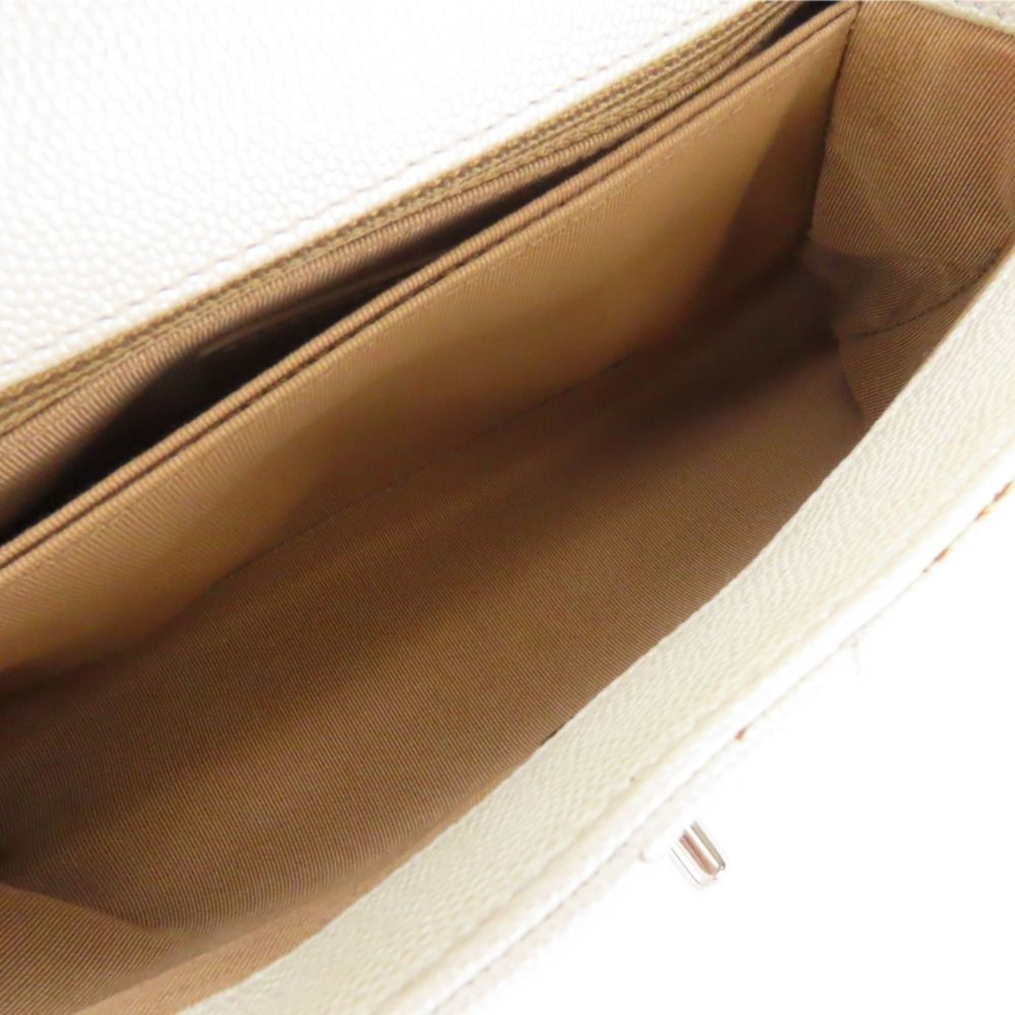 Chanel Chanel Coco Handle XS Handbag with Mark, Caviar Leather, Pearl White, Silver Hardware, V-Stitch, Size 28, Women's, CHANEL Size ONE SIZE - 20 Thumbnail