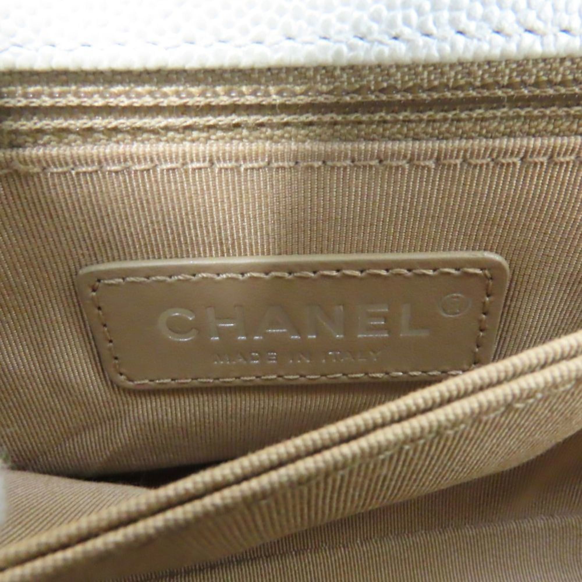 Chanel Chanel Coco Handle XS Handbag with Mark, Caviar Leather, Pearl White, Silver Hardware, V-Stitch, Size 28, Women's, CHANEL Size ONE SIZE - 22 Thumbnail