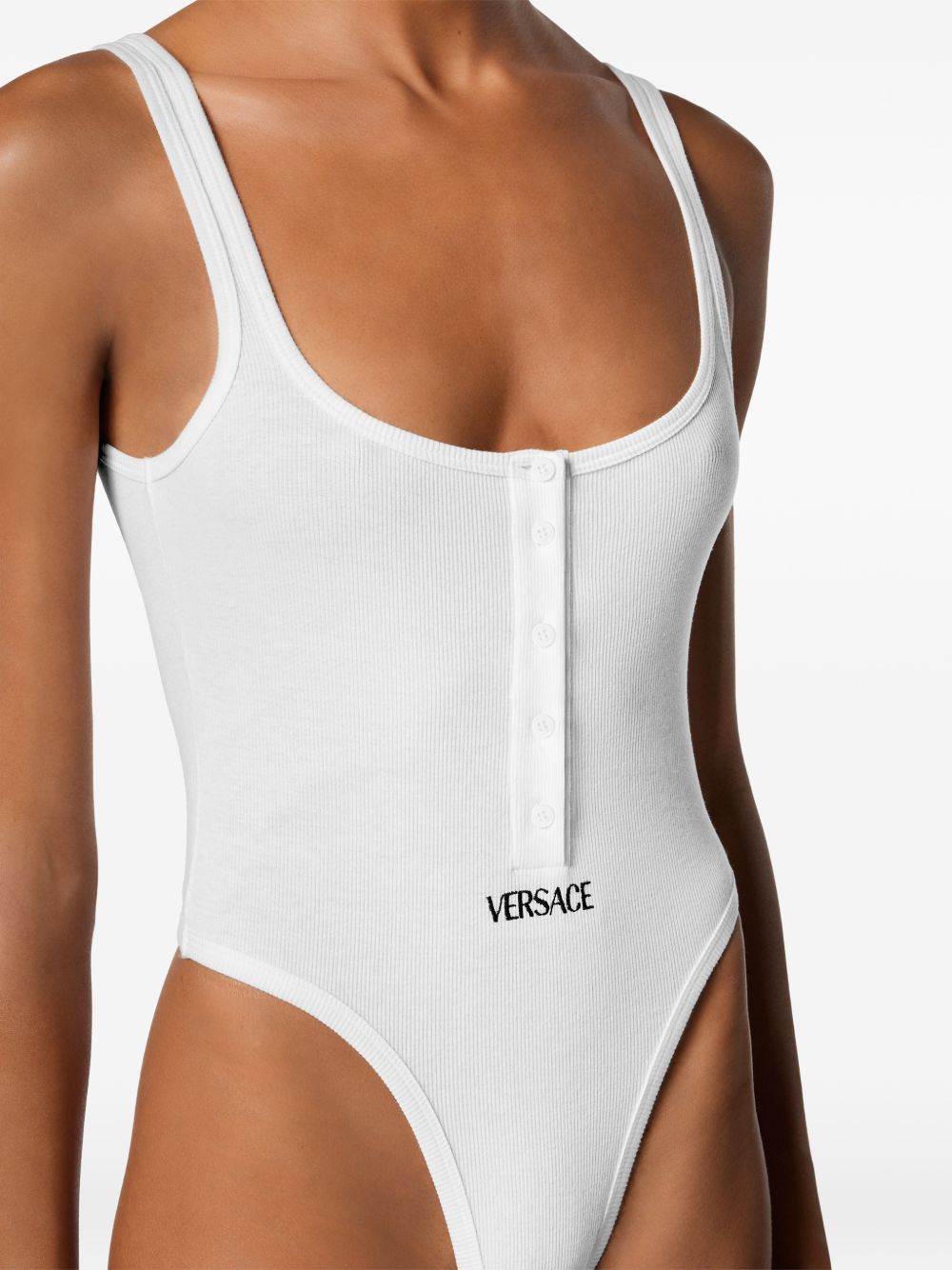 Versace LOGO COTTON BODYSUIT Size L / US 10 / IT 46 - 3 Thumbnail