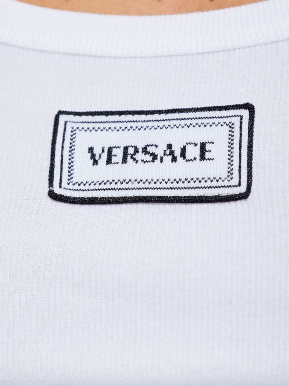 Versace LOGO COTTON TANK TOP Size XS / US 0-2 / IT 36-38 - 2 Thumbnail