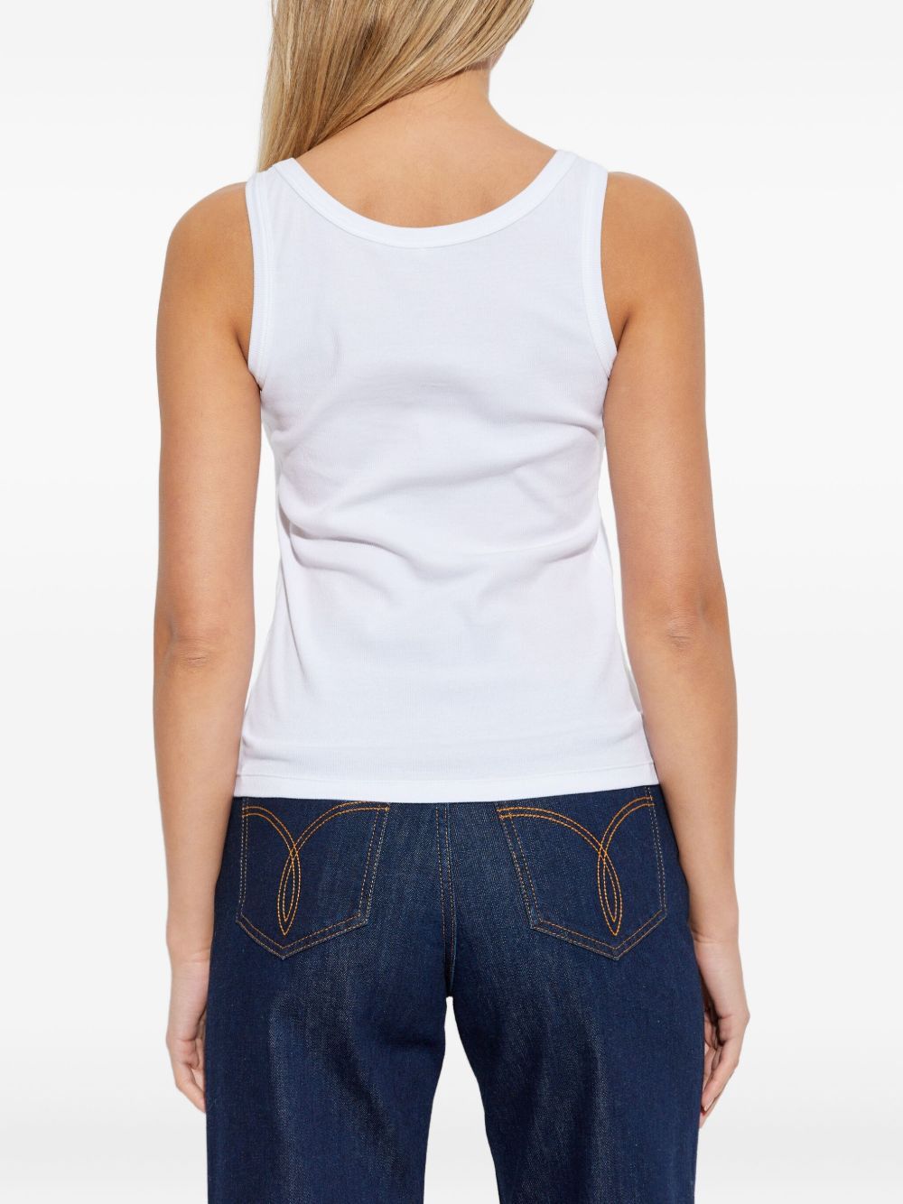 Versace LOGO COTTON TANK TOP Size S / US 4 / IT 40 - 3 Thumbnail
