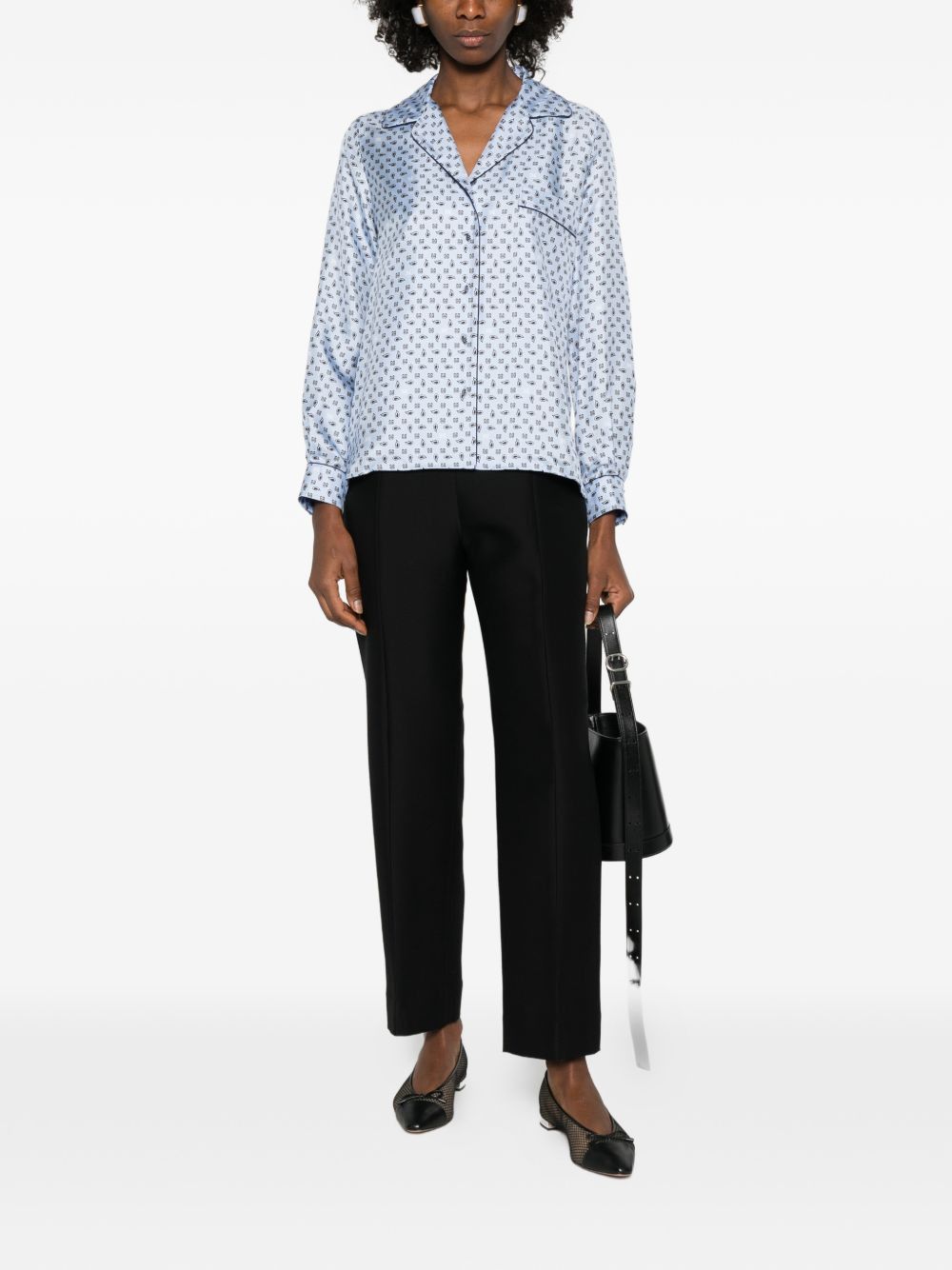 Max Mara SILK SHIRT Size M / US 6-8 / IT 42-44 - 4 Thumbnail
