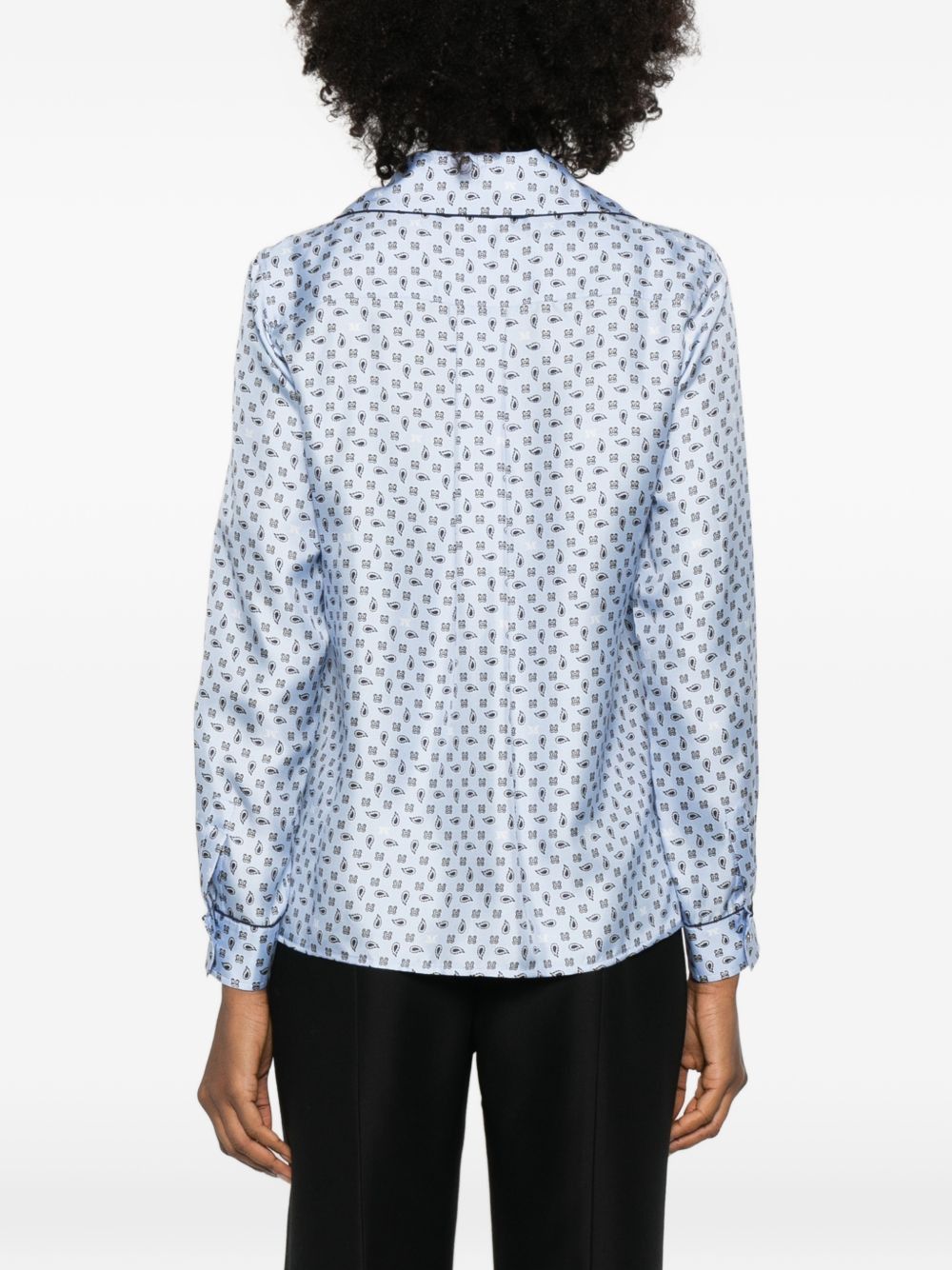 Max Mara SILK SHIRT Size M / US 6-8 / IT 42-44 - 5 Thumbnail