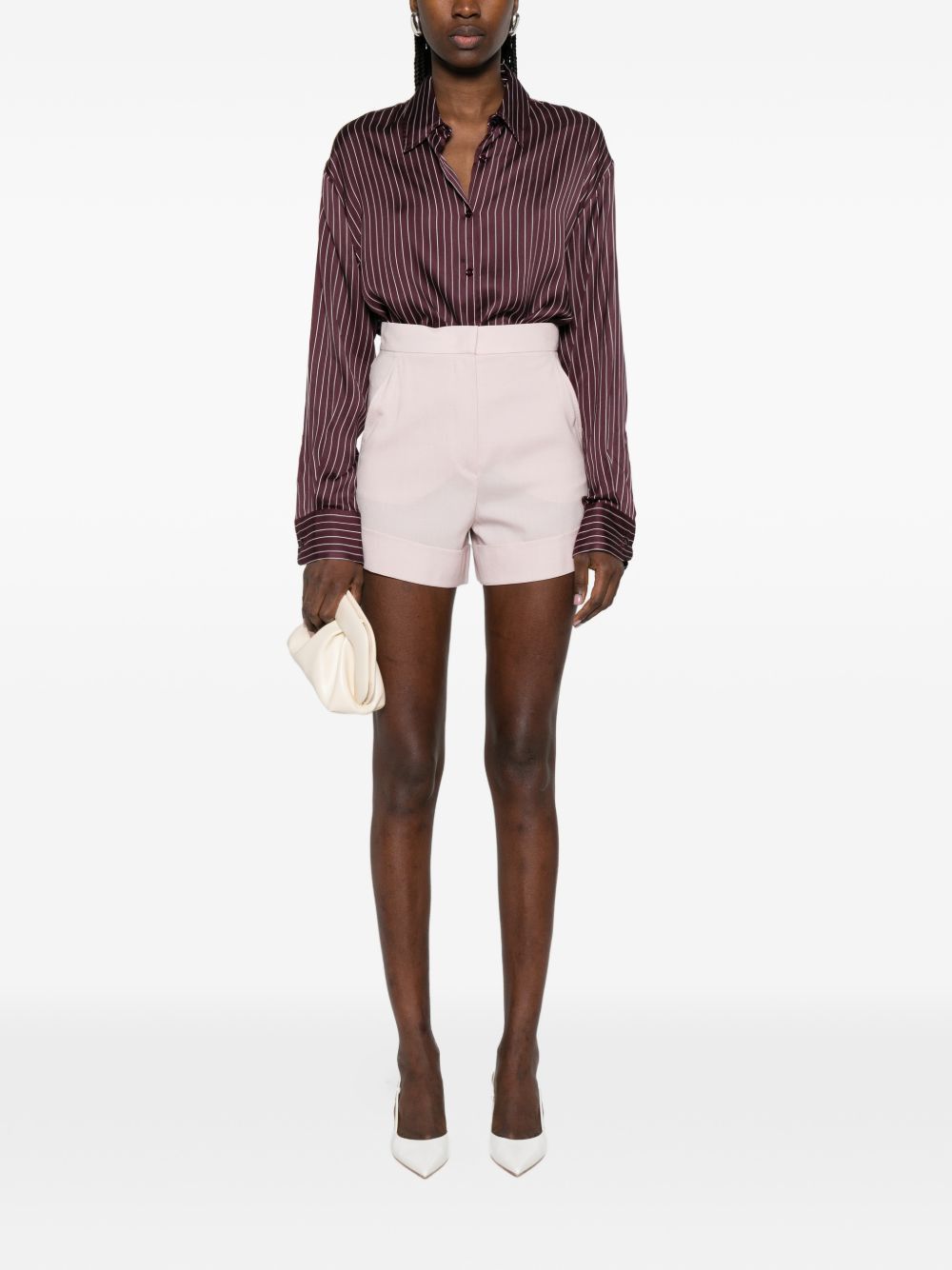 Max Mara WOOL SHORTS Size 28" / US 6 / IT 42 - 3 Thumbnail