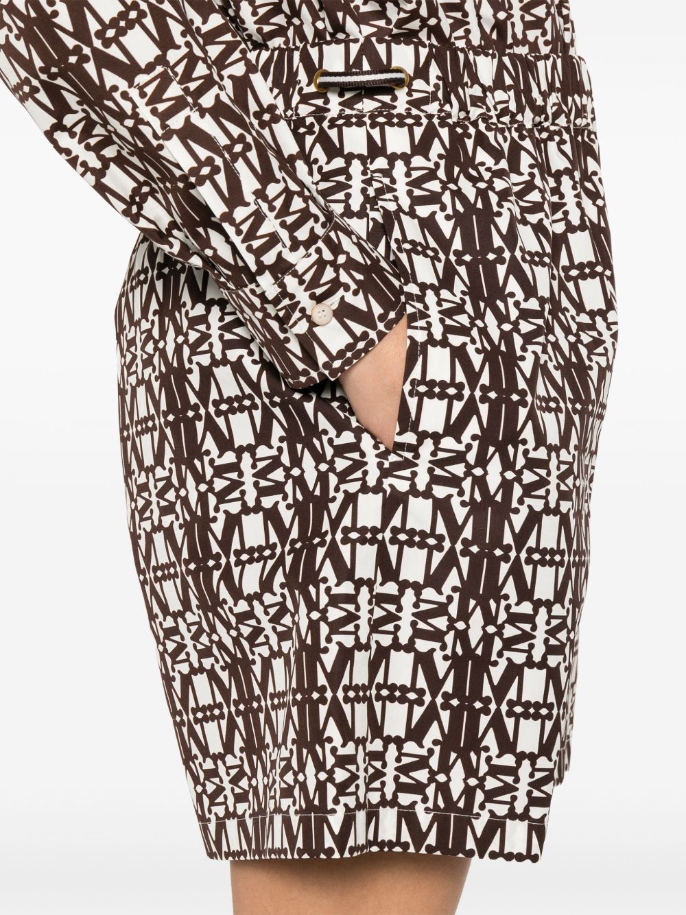 Max Mara PRINTED COTTON SHORTS Size 25" / US 0 / IT 36 - 4 Thumbnail