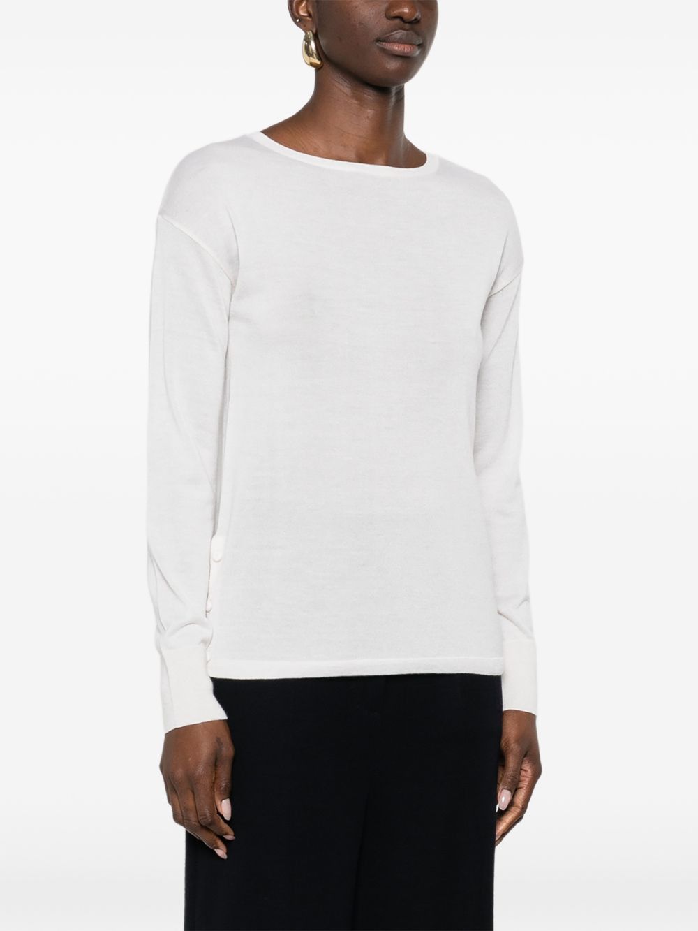 Max Mara CASHMERE AND SILK SWEATER Size M / US 6-8 / IT 42-44 - 4 Thumbnail