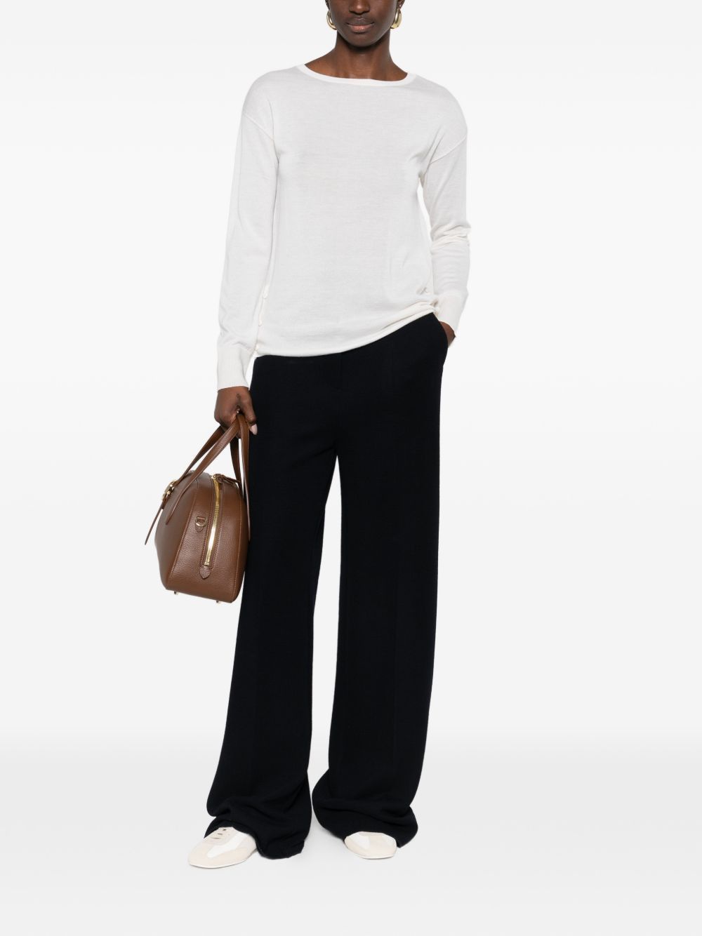 Max Mara CASHMERE AND SILK SWEATER Size XL / US 12-14 / IT 48-50 - 3 Thumbnail