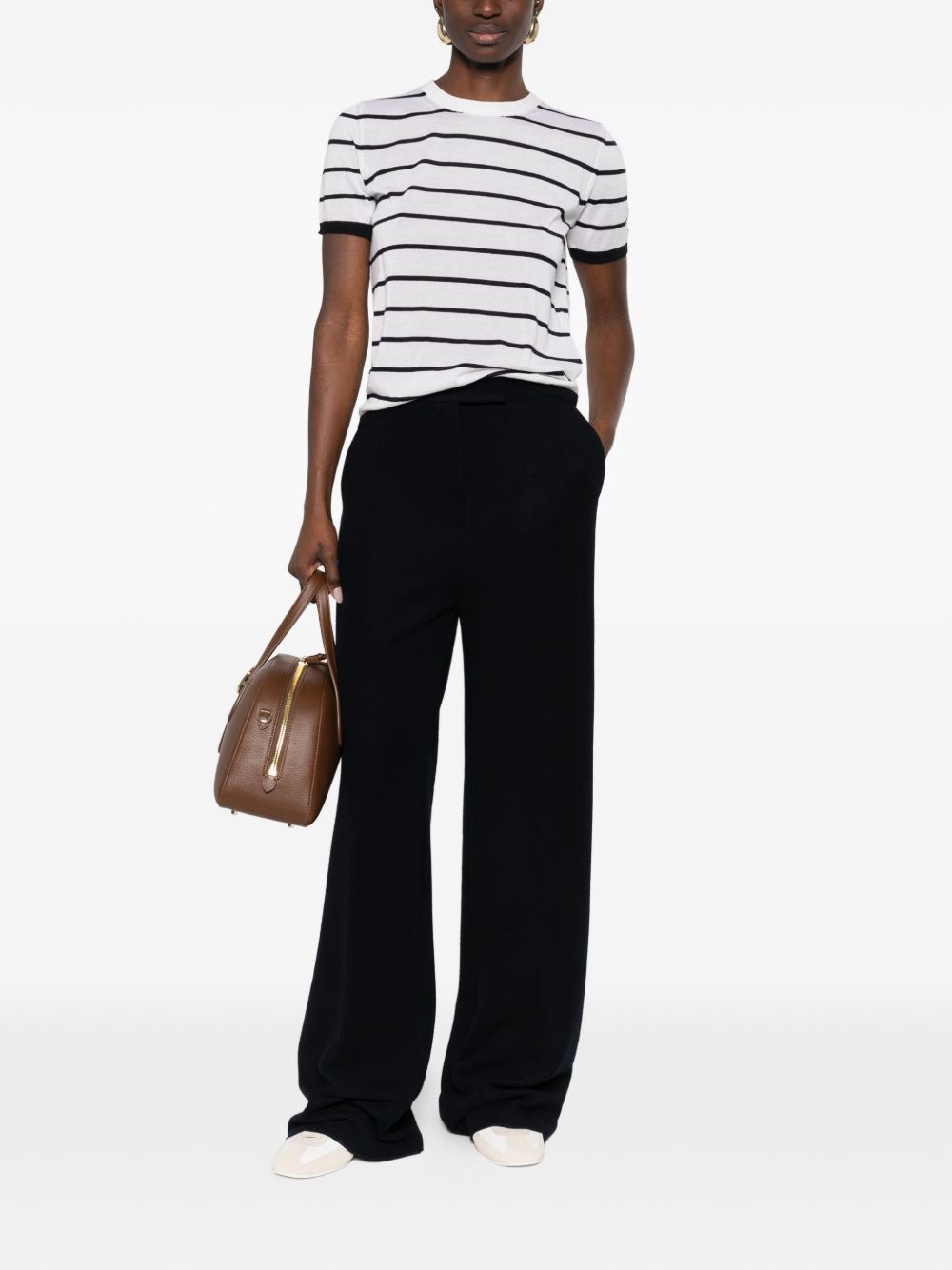 Max Mara STRIPED T-SHIRT Size M / US 6-8 / IT 42-44 - 2 Thumbnail