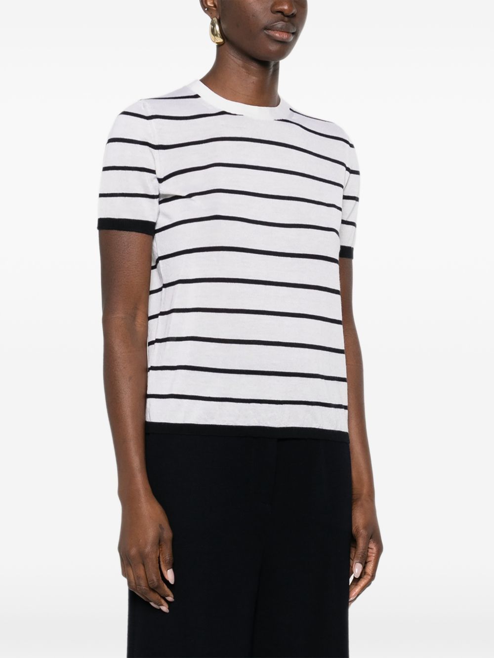 Max Mara STRIPED T-SHIRT Size XS / US 0-2 / IT 36-38 - 4 Thumbnail