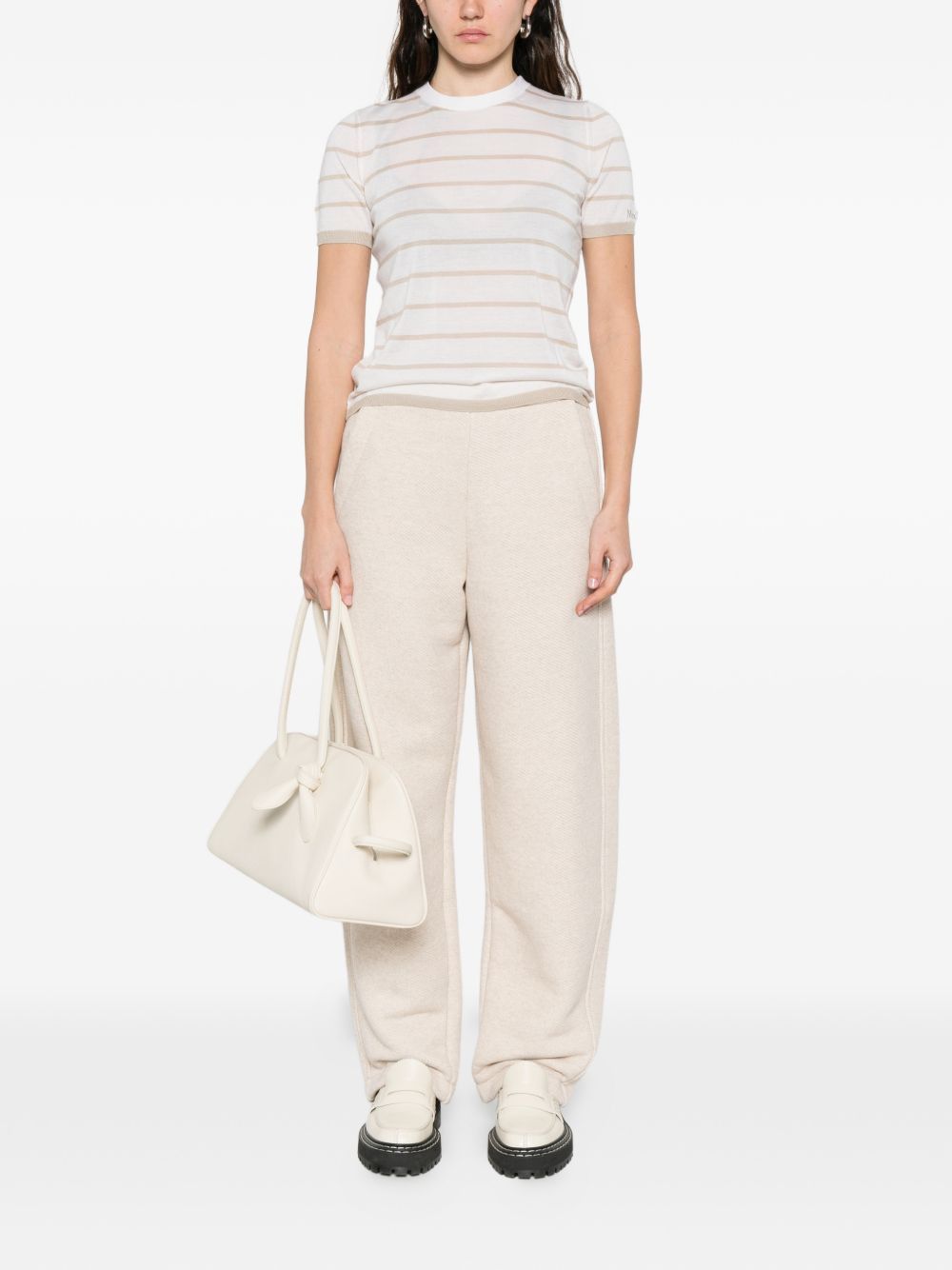 Max Mara STRIPED T-SHIRT Size L / US 10 / IT 46 - 2 Thumbnail