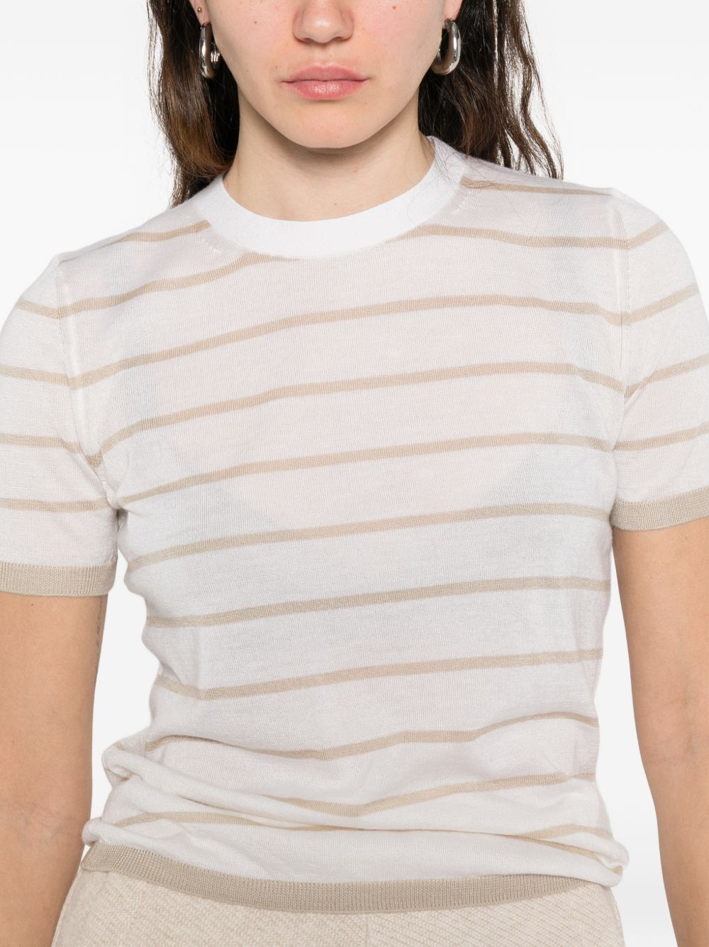 Max Mara STRIPED T-SHIRT Size M / US 6-8 / IT 42-44 - 3 Thumbnail