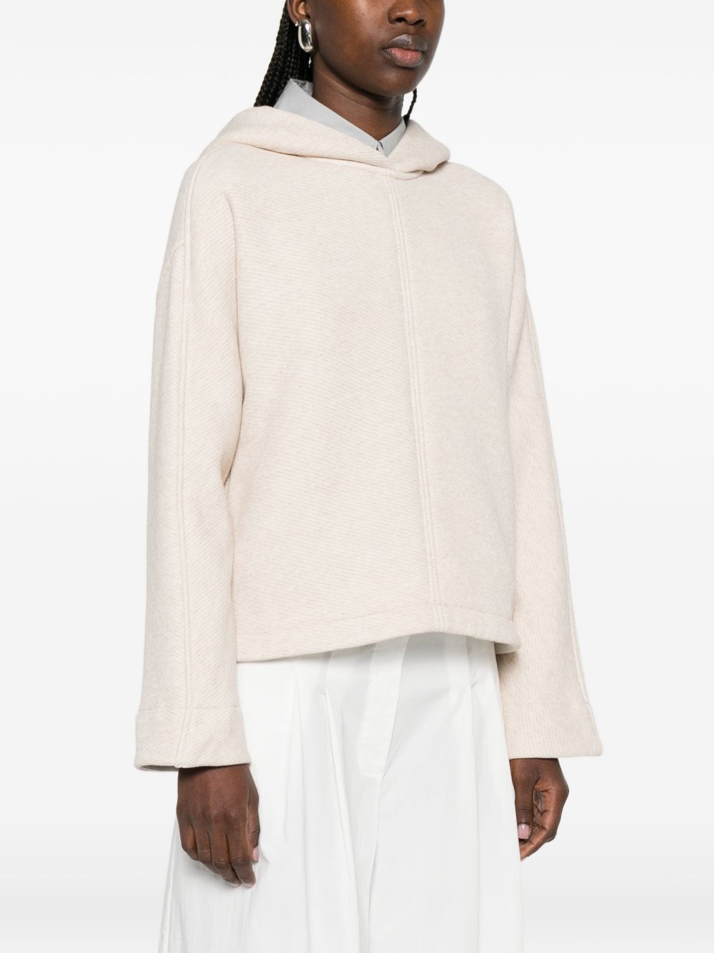 Max Mara LOGO COTTON HOODIE Size XL / US 12-14 / IT 48-50 - 3 Thumbnail