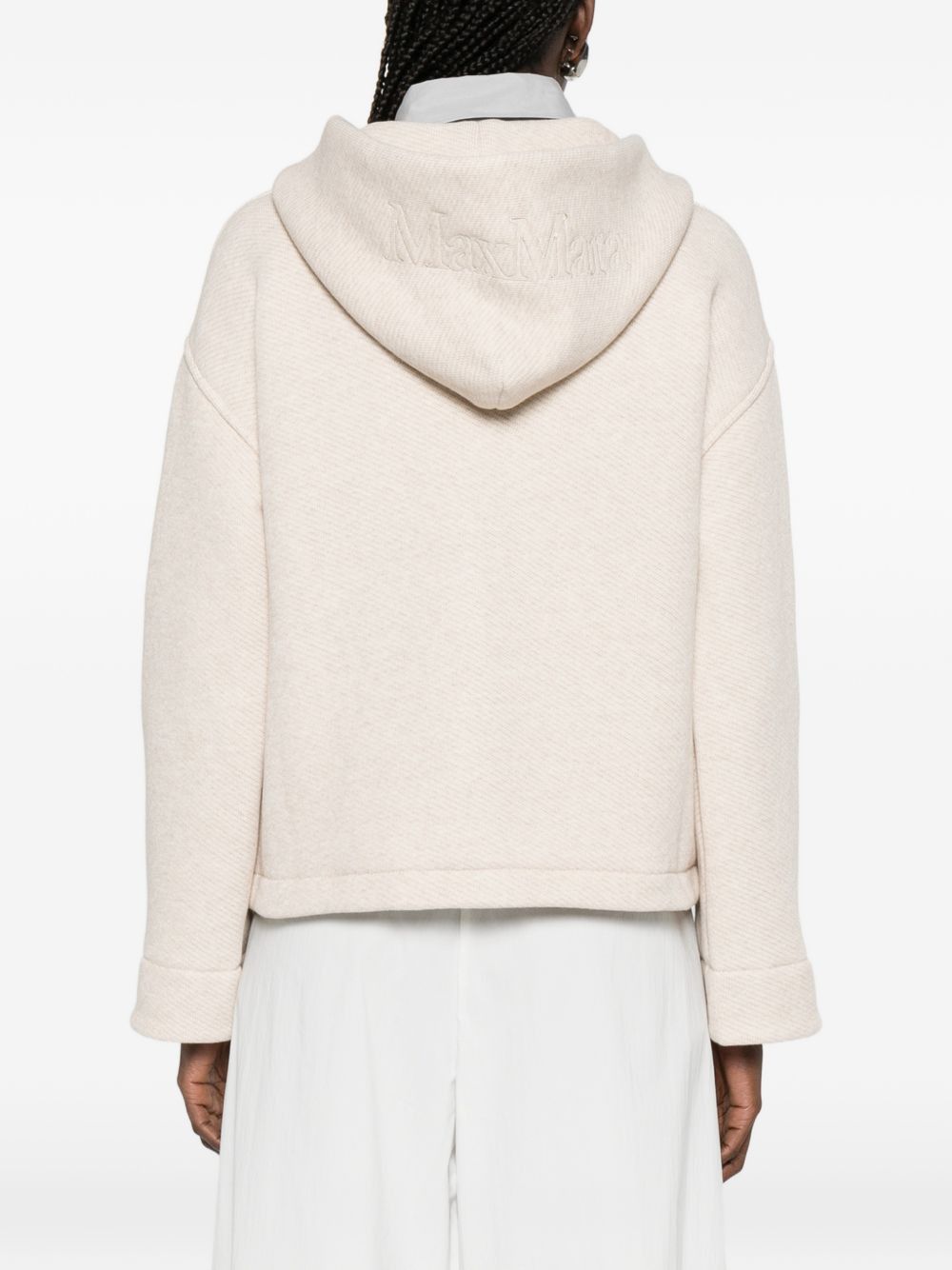 Max Mara LOGO COTTON HOODIE Size XL / US 12-14 / IT 48-50 - 4 Thumbnail