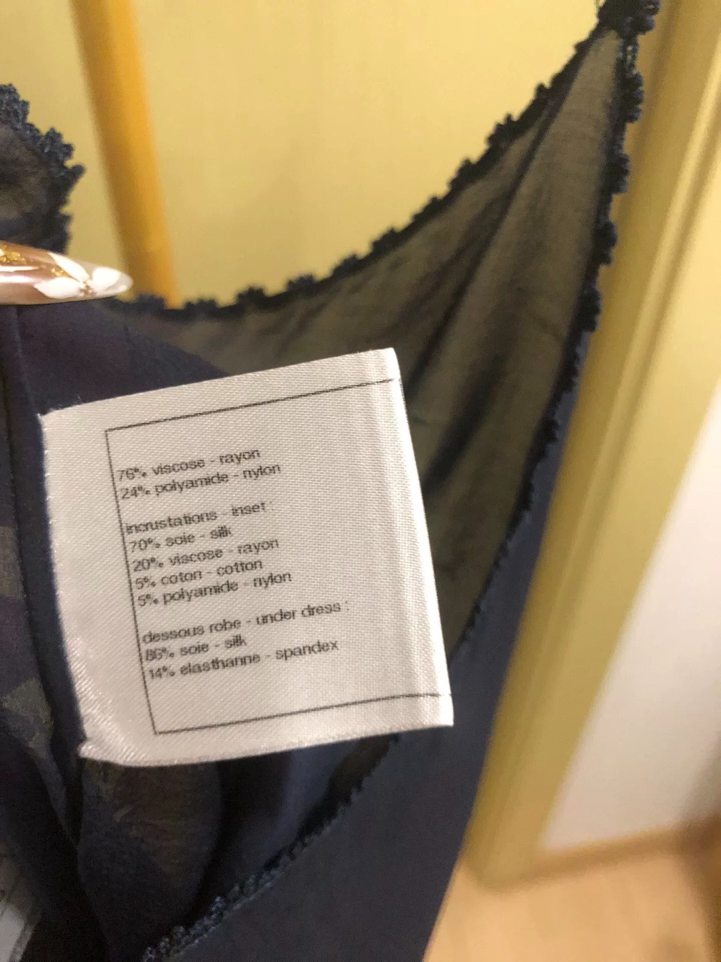 Chanel Chanel Navy Blue Slip Dress for Women Size XS / US 0-2 / IT 36-38 - 4 Thumbnail