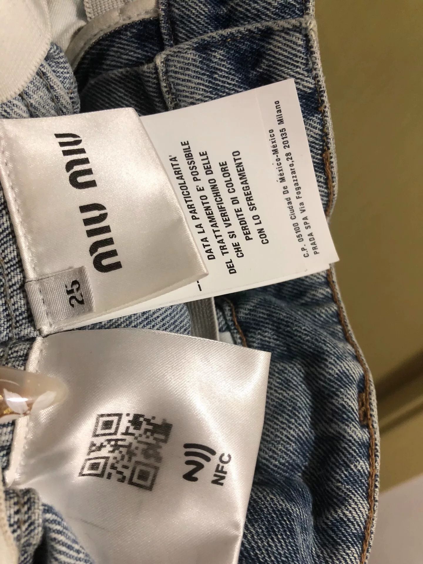 Miu Miu Miu Miu High-Waisted Denim Pants Size 25" / US 0 / IT 36 - 5 Thumbnail