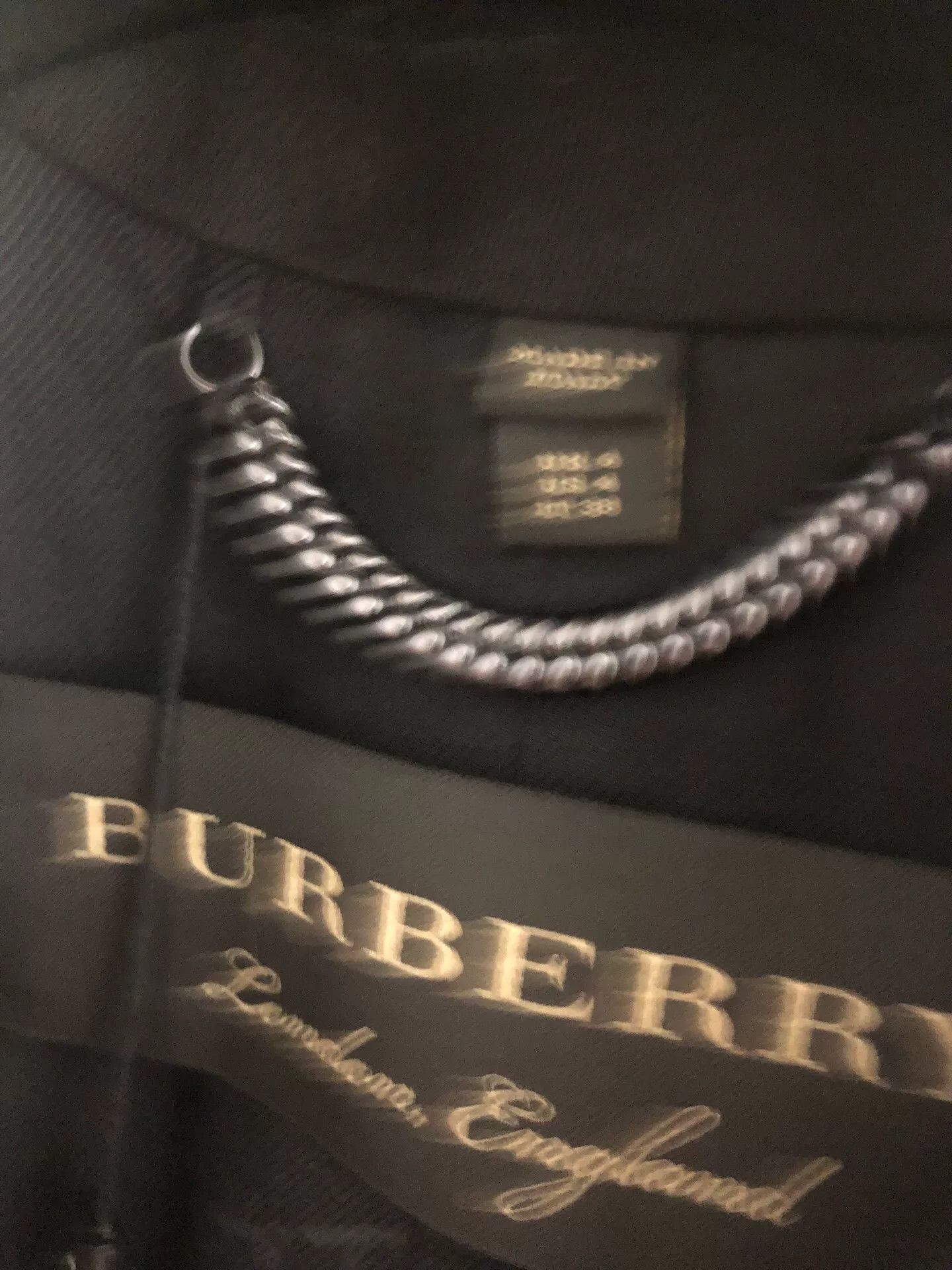 Burberry Burberry Black Wool Long Coat Size S / US 4 / IT 40 - 4 Thumbnail