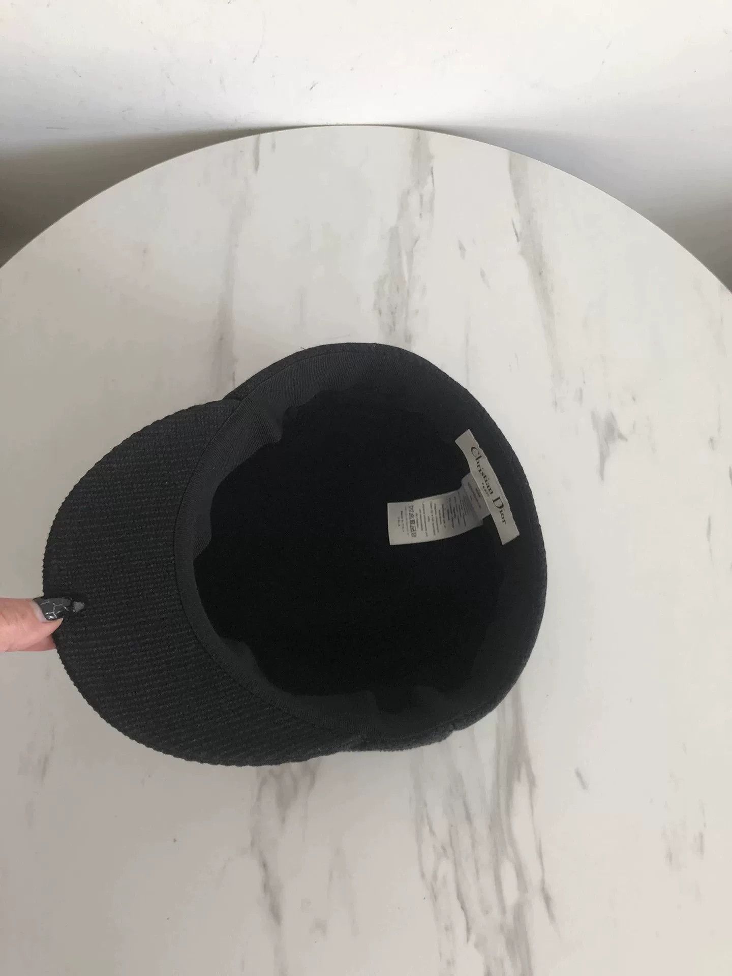 Dior Dior Black Newsboy Cap with Logo Size ONE SIZE - 4 Thumbnail