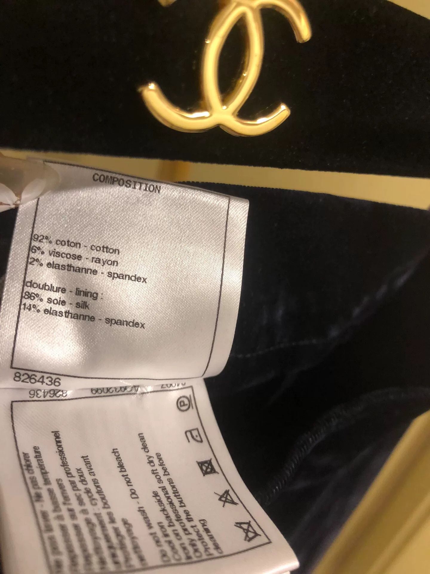 Chanel Vintage Chanel Velvet Straight-Leg Pants Size 26" / US 2 / IT 38 - 3 Thumbnail