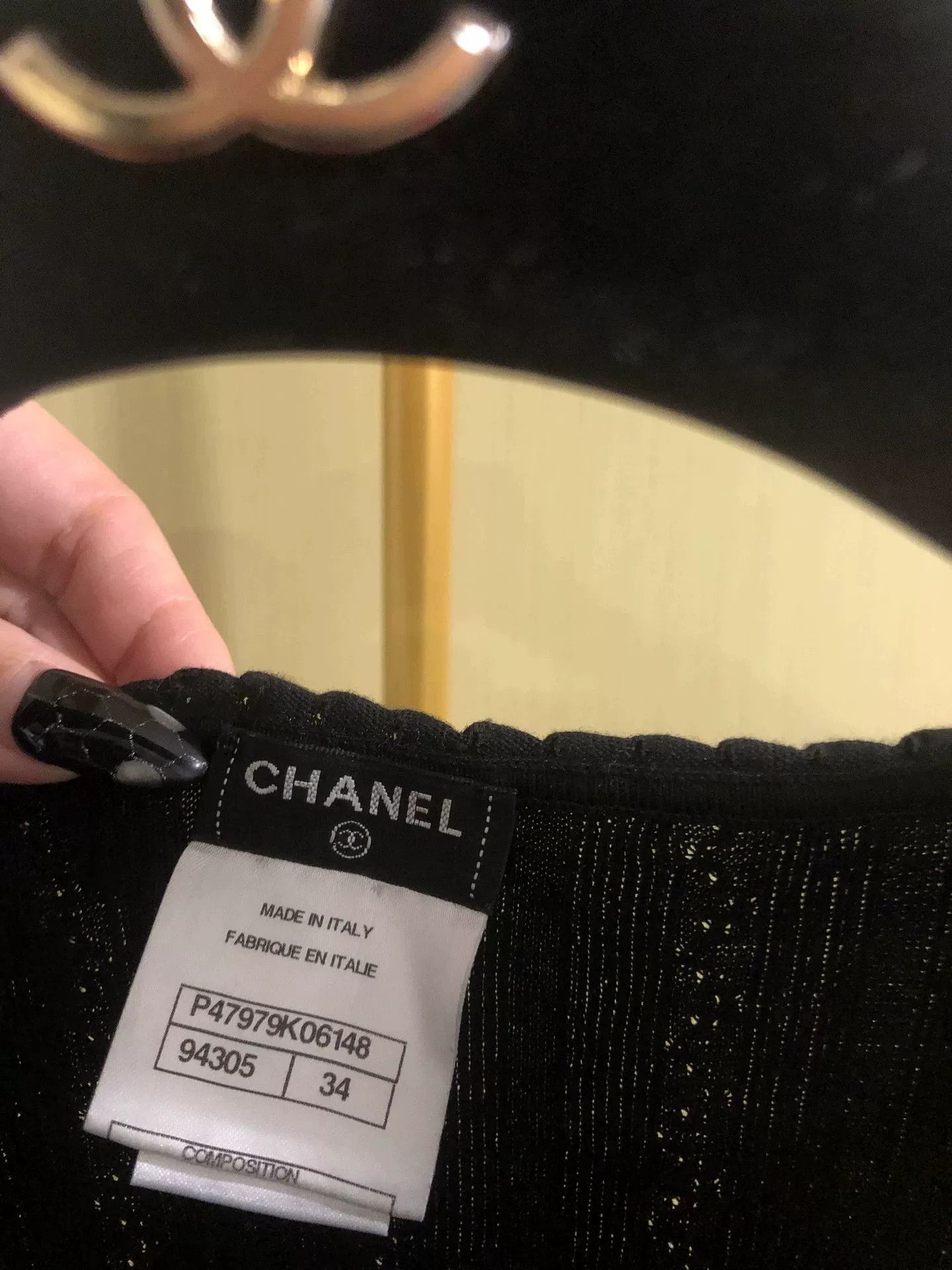 Chanel Chanel Black Sleeveless Knit Tank Top Size S / US 4 / IT 40 - 6 Thumbnail