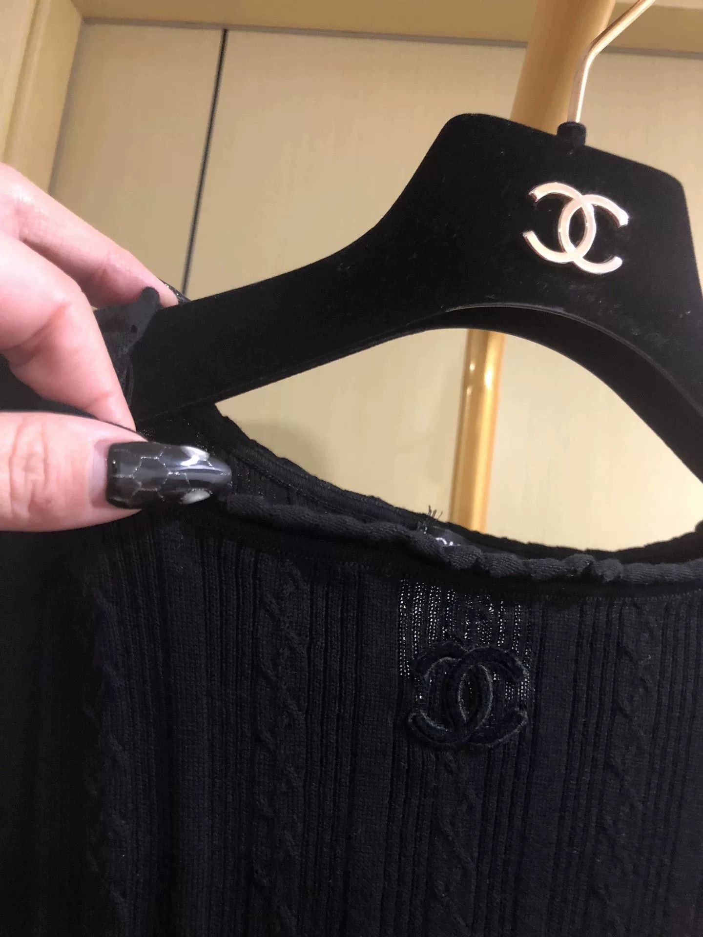 Chanel Chanel Black Sleeveless Knit Tank Top Size S / US 4 / IT 40 - 3 Thumbnail