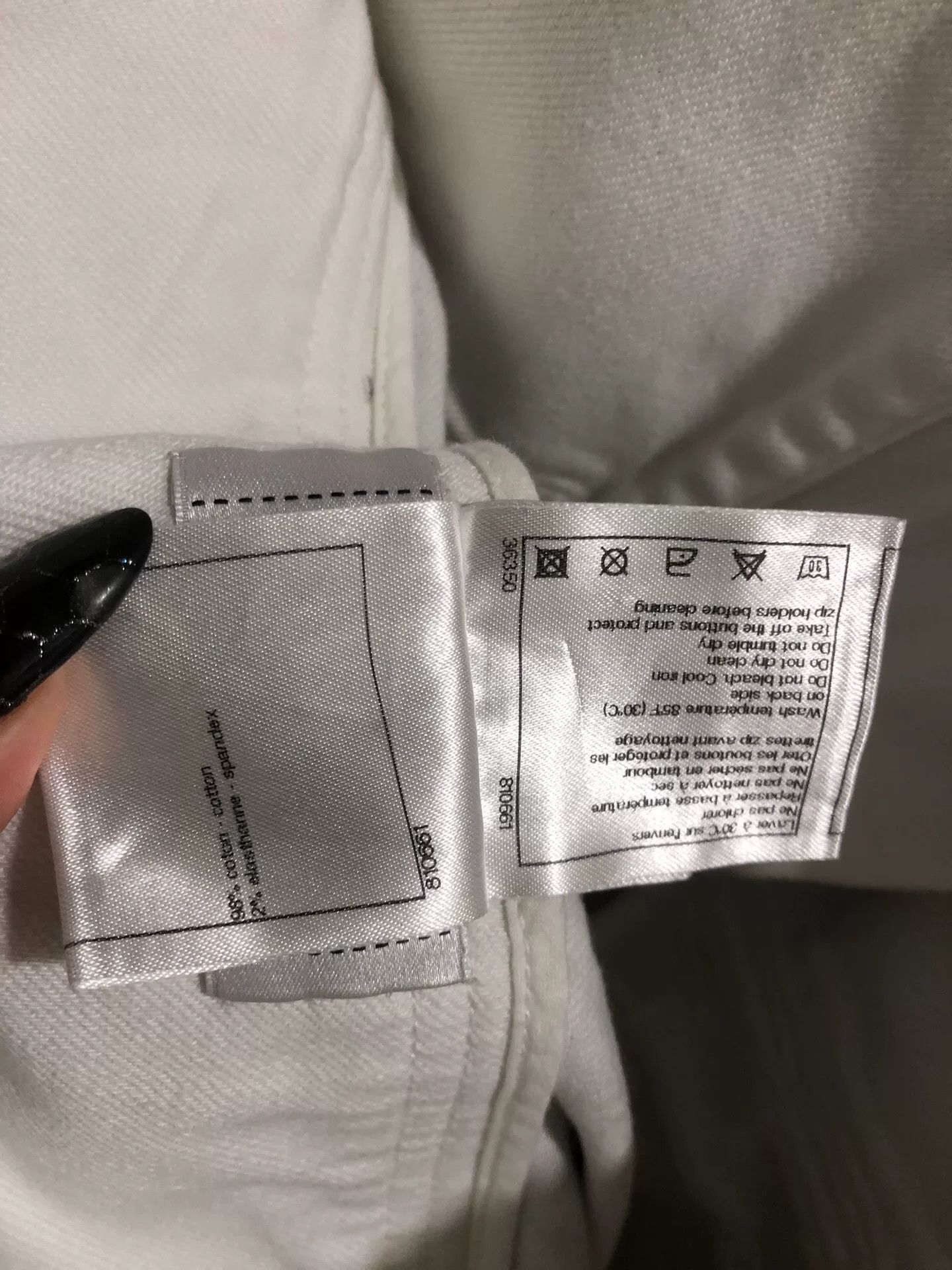 Chanel Chanel Black Denim Trousers Size 38 Size 28" / US 6 / IT 42 - 4 Thumbnail