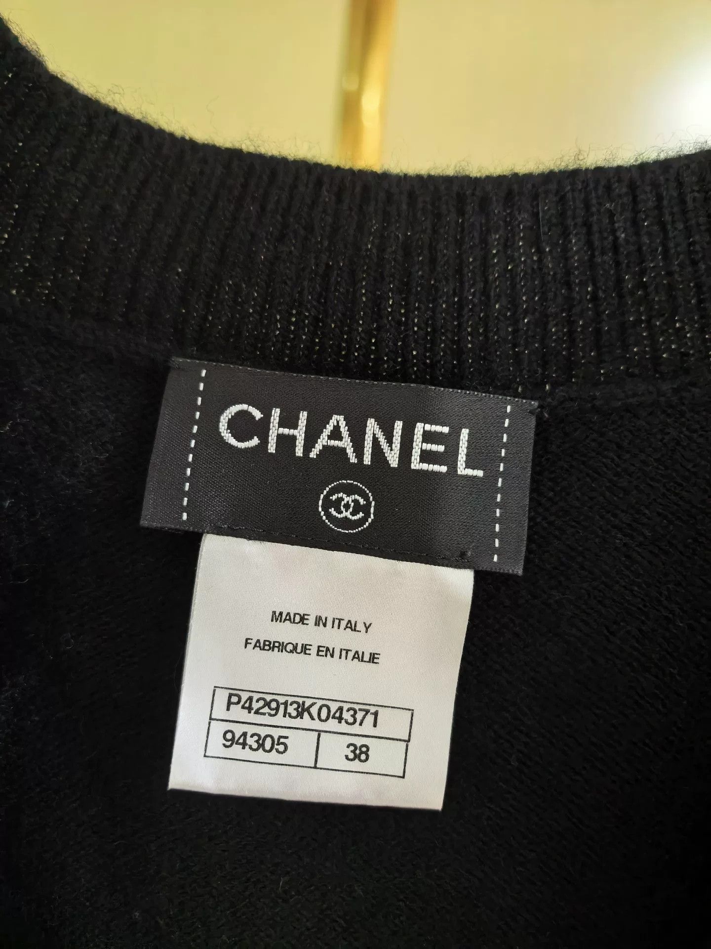 Chanel Chanel Black Cashmere Knit Poncho Sweater Size S / US 4 / IT 40 - 3 Thumbnail