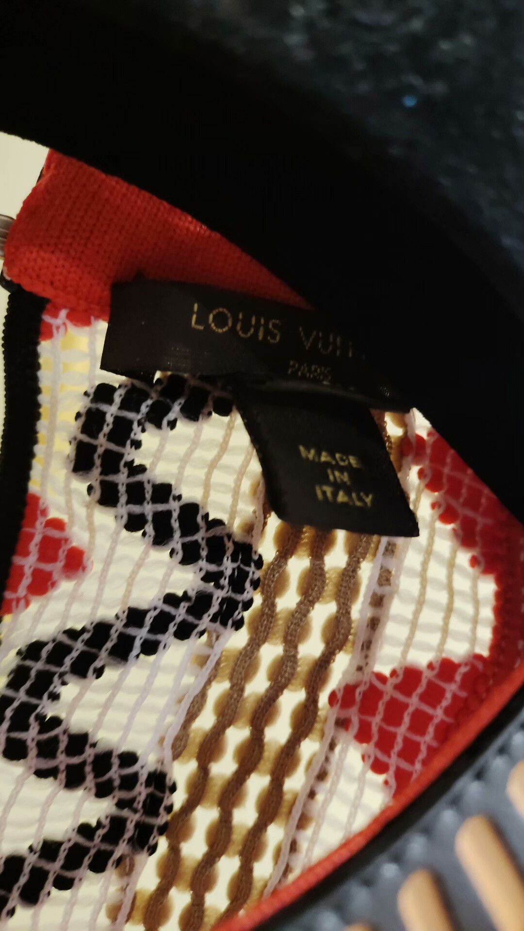 Louis Vuitton Louis Vuitton Red Black Knit Top Size S / US 4 / IT 40 - 3 Thumbnail