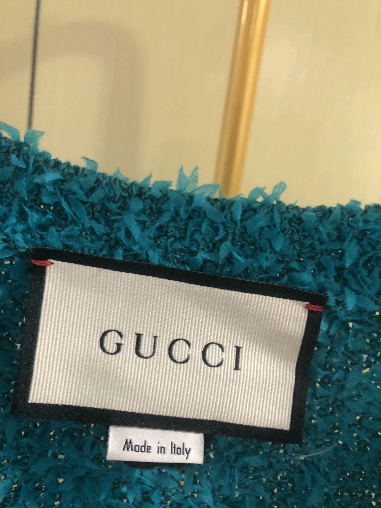 Gucci Gucci Aqua Blue Short Sleeve Knit Top Size M / US 6-8 / IT 42-44 - 3 Thumbnail