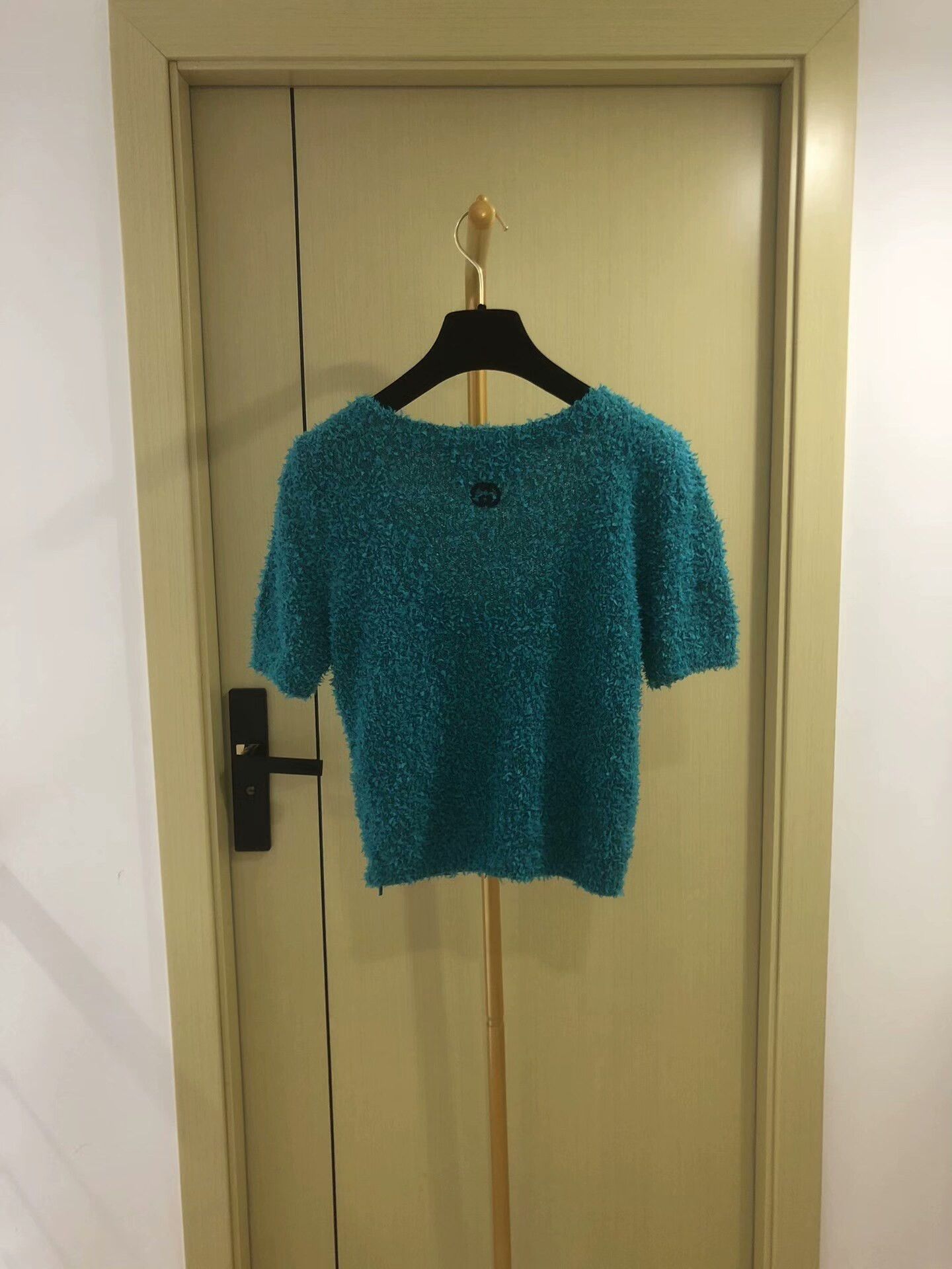 Gucci Gucci Aqua Blue Short Sleeve Knit Top Size M / US 6-8 / IT 42-44 - 2 Thumbnail