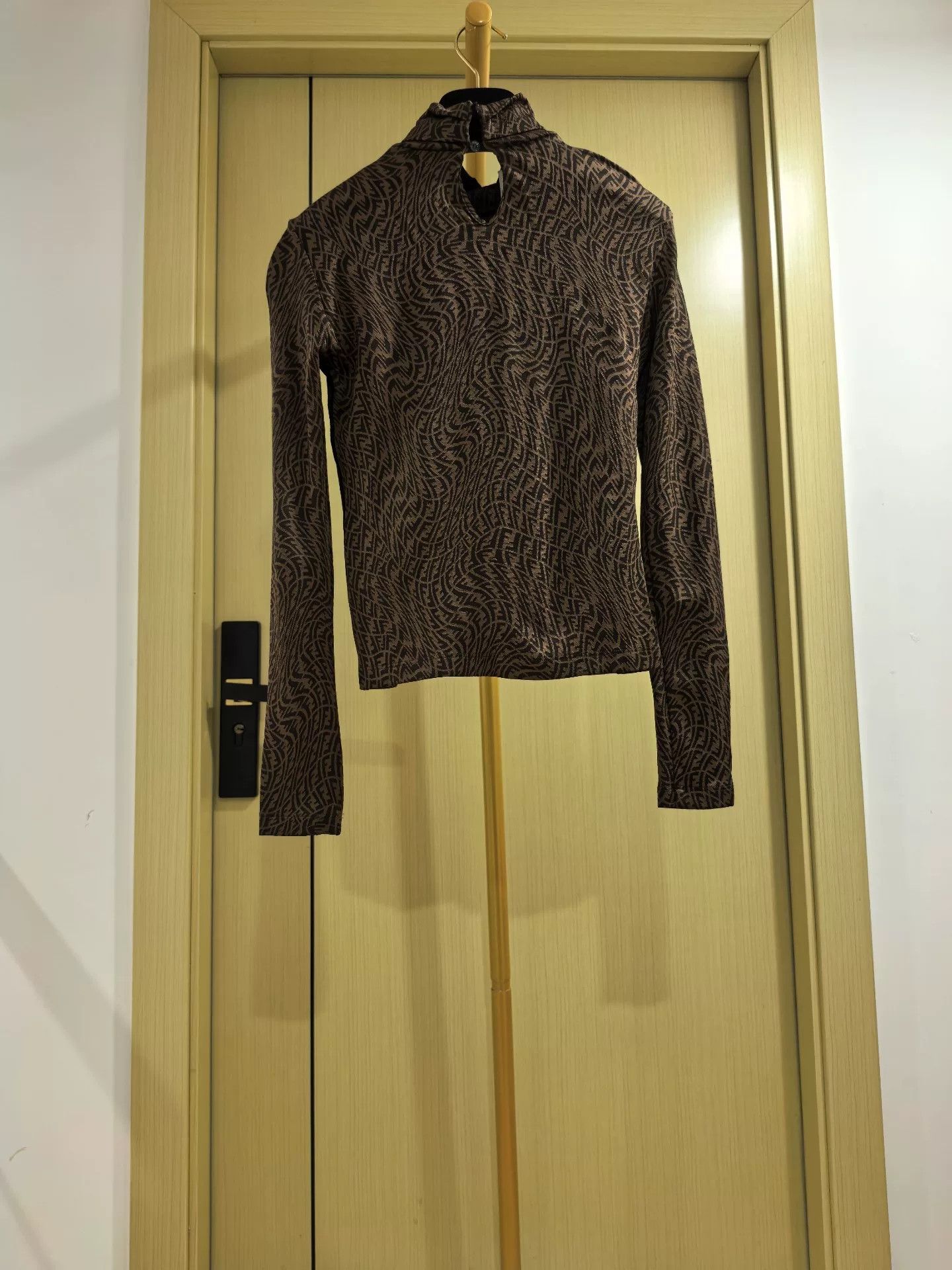 Fendi Fendi FF High Neck Top in Black Size XS / US 0-2 / IT 36-38 - 2 Thumbnail