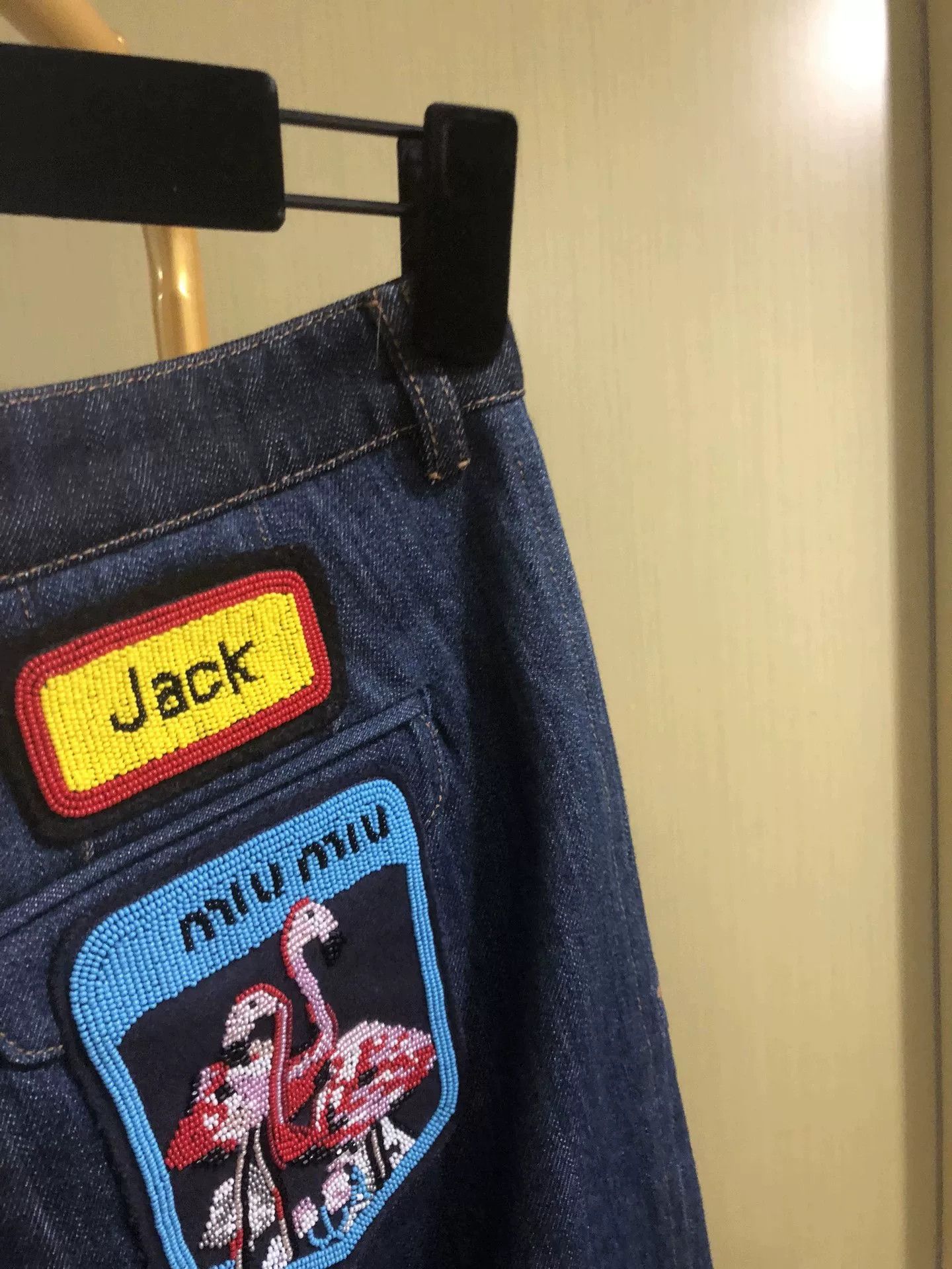 Miu Miu Miu Miu Denim Pants with Embroidery Size 27" / US 4 / IT 40 - 3 Thumbnail