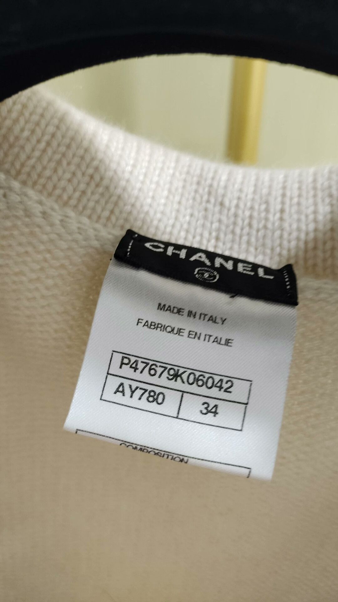 Chanel Chanel Beige Cashmere Knit Top Size M / US 6-8 / IT 42-44 - 4 Thumbnail