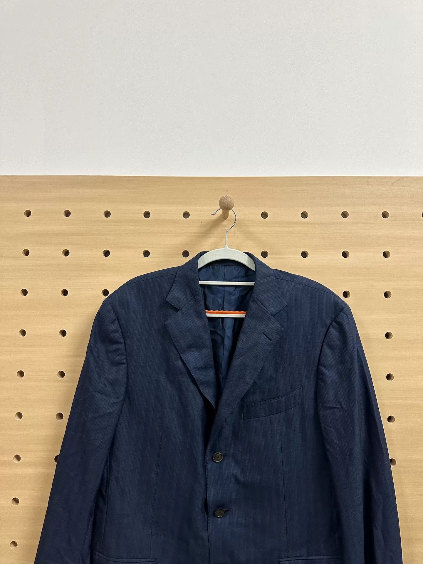 Ermenegildo Zegna Zegna Suit 100% Wool Navy Blue Size US L / EU 52-54 / 3 - 2 Thumbnail