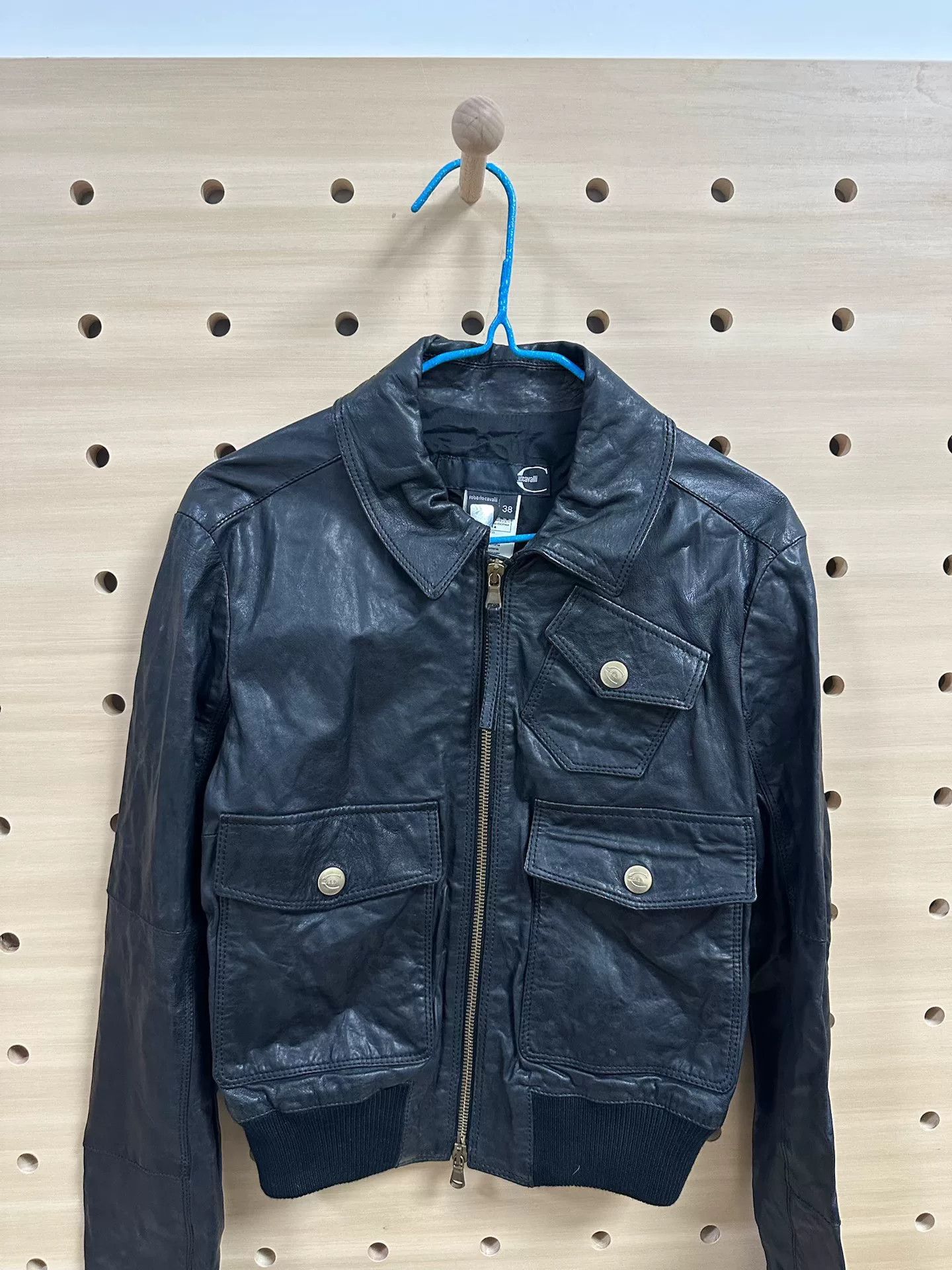 Roberto Cavalli Just Cavalli Ladies Leather Jacket Size S / US 4 / IT 40 - 2 Thumbnail