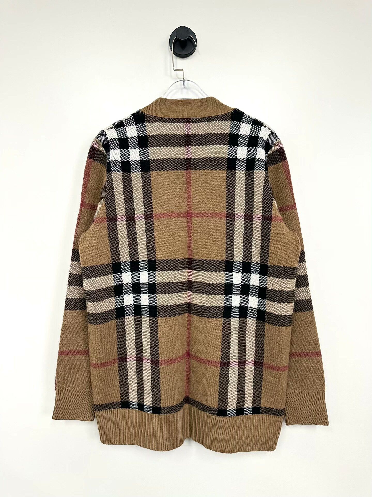 Burberry Burberry Classic Check Wool Cardigan Size S / US 4 / IT 40 - 2 Thumbnail
