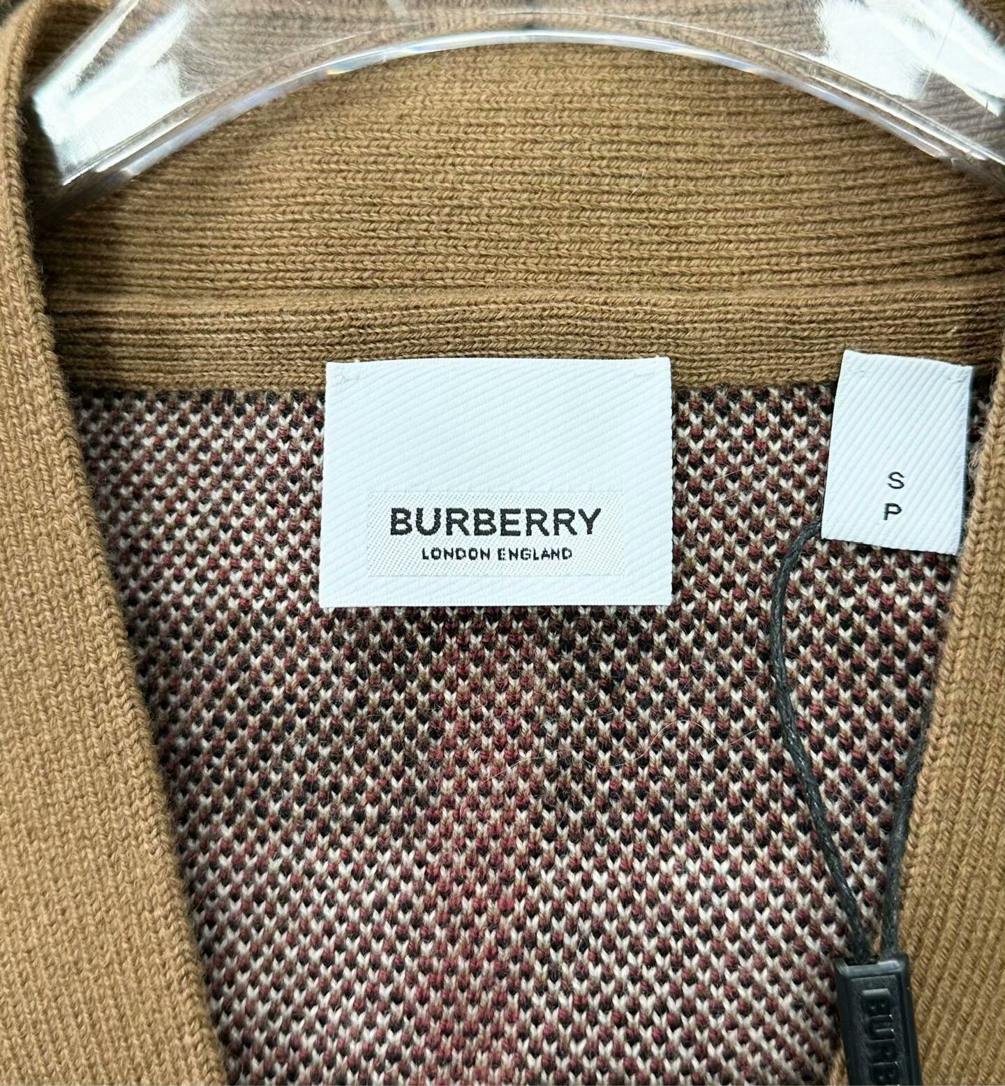 Burberry Burberry Classic Check Wool Cardigan Size S / US 4 / IT 40 - 3 Thumbnail
