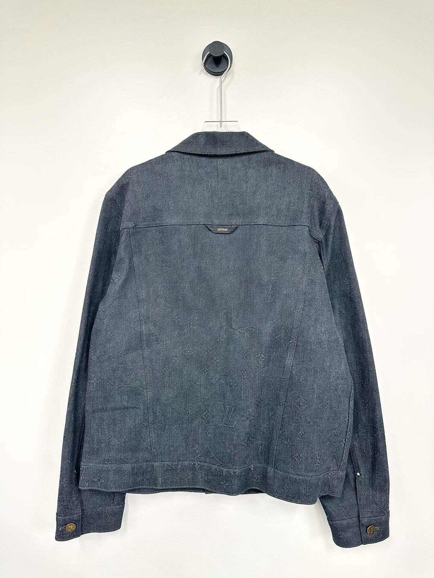 Louis Vuitton Louis Vuitton Black Logo Denim Jacket Size US M / EU 48-50 / 2 - 2 Thumbnail