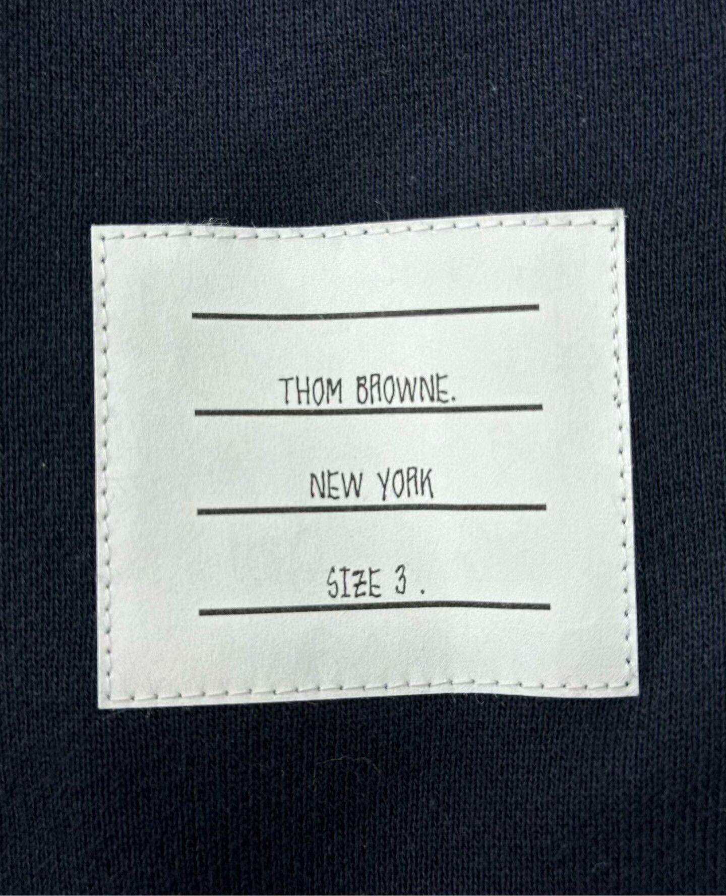 Thom Browne Thom Browne Navy Stripe Zip Hoodie Size US L / EU 52-54 / 3 - 5 Thumbnail