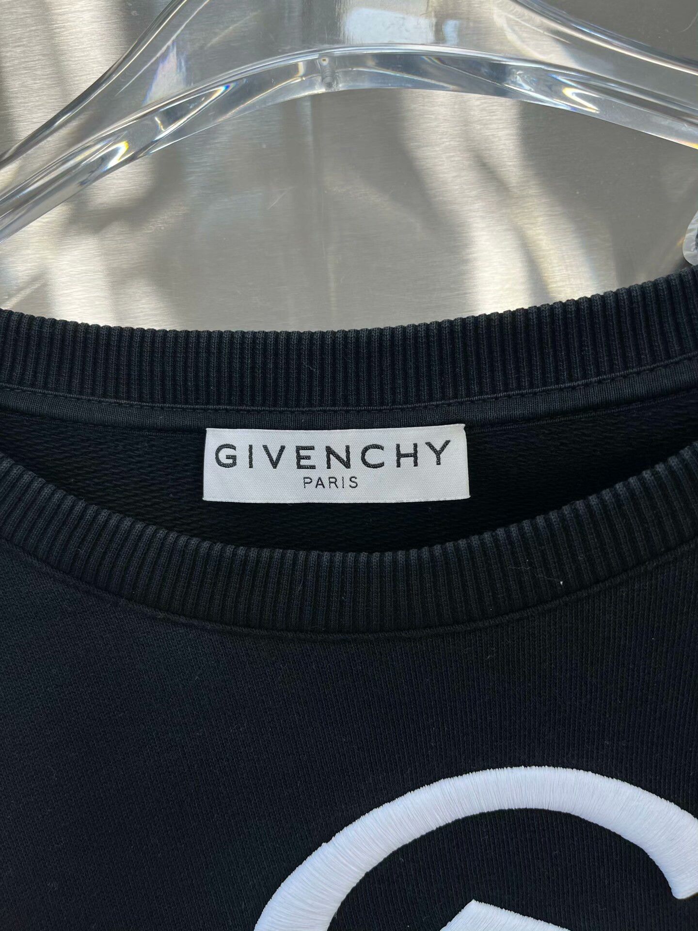 Givenchy Givenchy Black Logo Sweatshirt XXL Size US XXL / EU 58 / 5 - 3 Thumbnail