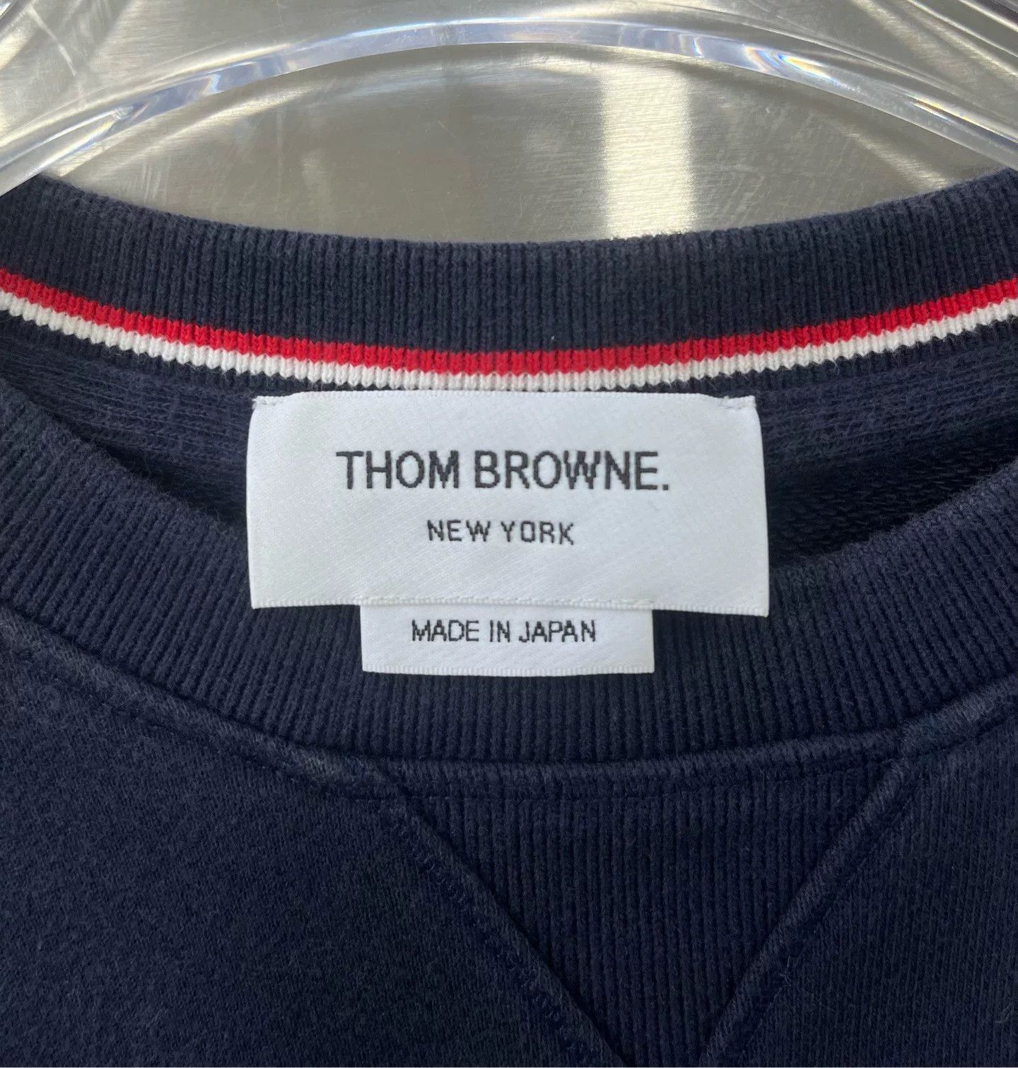 Thom Browne Thom Browne Navy Striped Sweatshirt Size US M / EU 48-50 / 2 - 2 Thumbnail