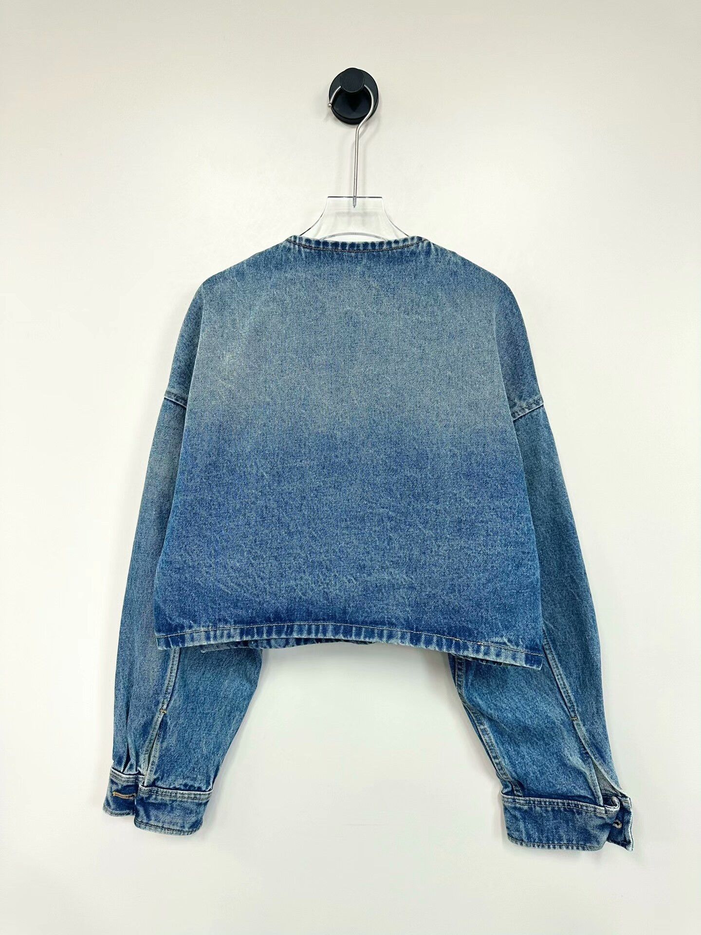 Prada Prada Classic Blue Denim Jacket Size S / US 4 / IT 40 - 2 Thumbnail