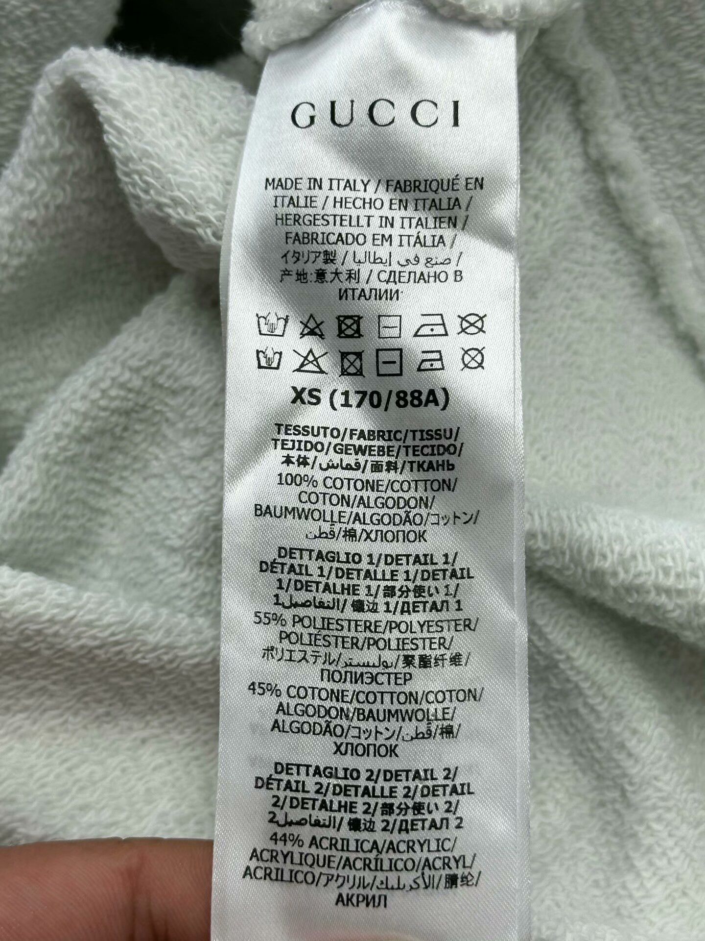 Gucci Gucci White Half-Zip Hoodie with Logo Size XS / US 0-2 / IT 36-38 - 4 Thumbnail
