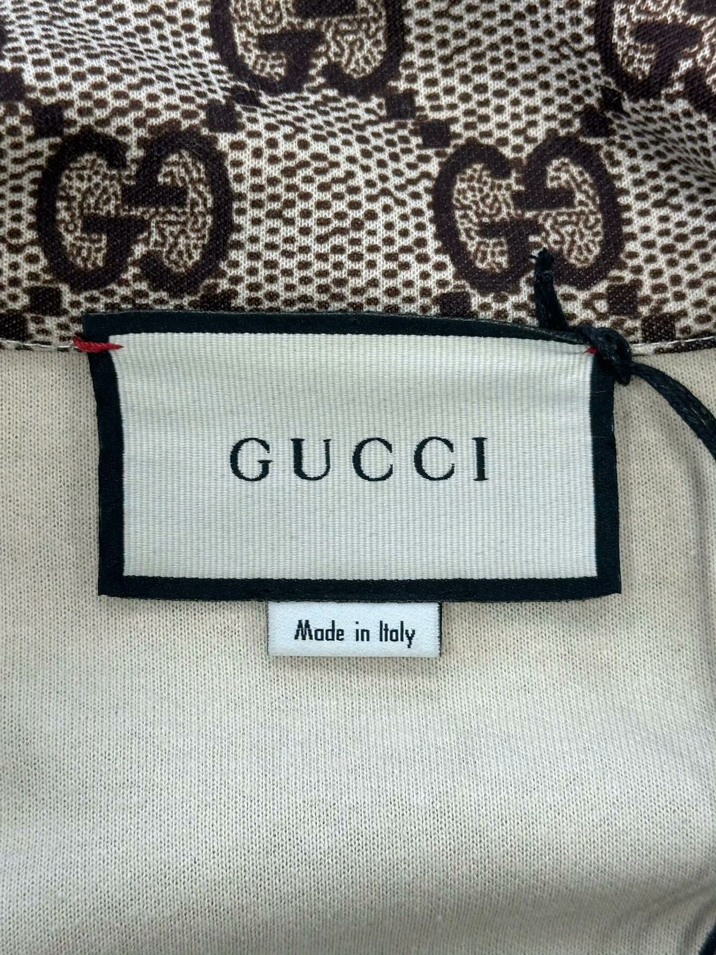 Gucci Gucci Brown Stripe Logo Zip Jacket Size US S / EU 44-46 / 1 - 3 Thumbnail
